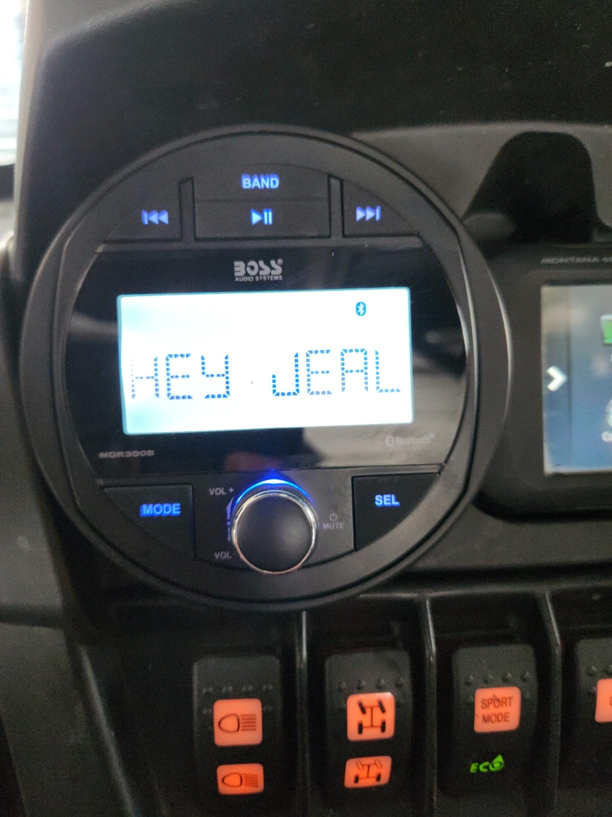 BOSS Audio Systems MGR300B Marine Boat Stereo Gauge Receiver - Bluetooth, No CD DVD Player, AM/FM Radio, IPX5 Weatherproof, USB, MP3 customer photo 1