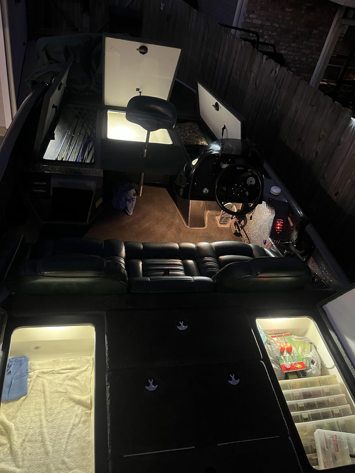 Boaton Marine Led Boat Lights, Night Fishing Lights, Boat Interior Lights, No Drilling Install Boat Deck Lights Courtesy Lights, White customer photo 2