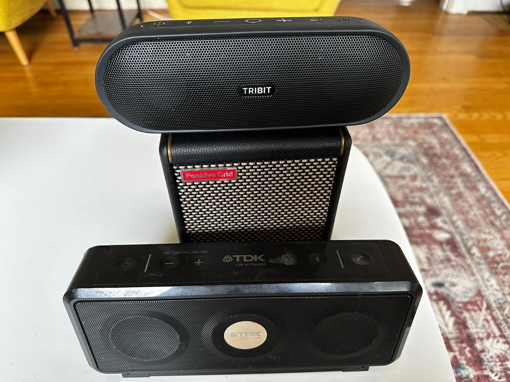 Positive Grid Spark MINI 10W Small Smart Guitar Amp & Bluetooth Speaker | Portable Sound for Guitar Playing at Home or On the Go | Black customer photo 1