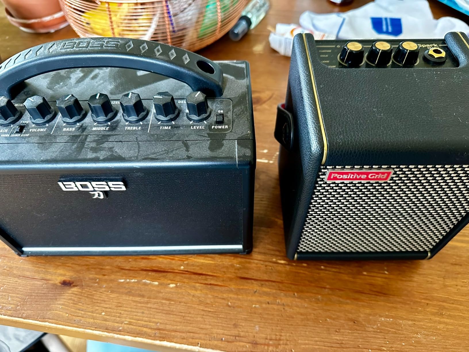 Positive Grid Spark MINI 10W Small Smart Guitar Amp & Bluetooth Speaker | Portable Sound for Guitar Playing at Home or On the Go | Black customer photo 2