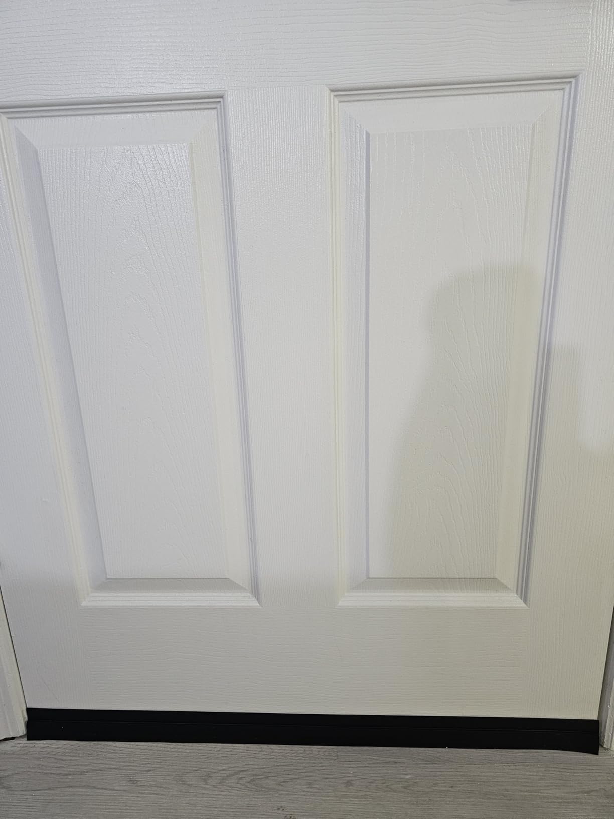 Hojoy 2 Pack Under Door Draft Stopper, Adjustable Door Sweep Anti-Collision Strong Adhesive Weather Stripping Tape Soundproof Draught Stoppers 2 W x 39 L, Black customer photo 1