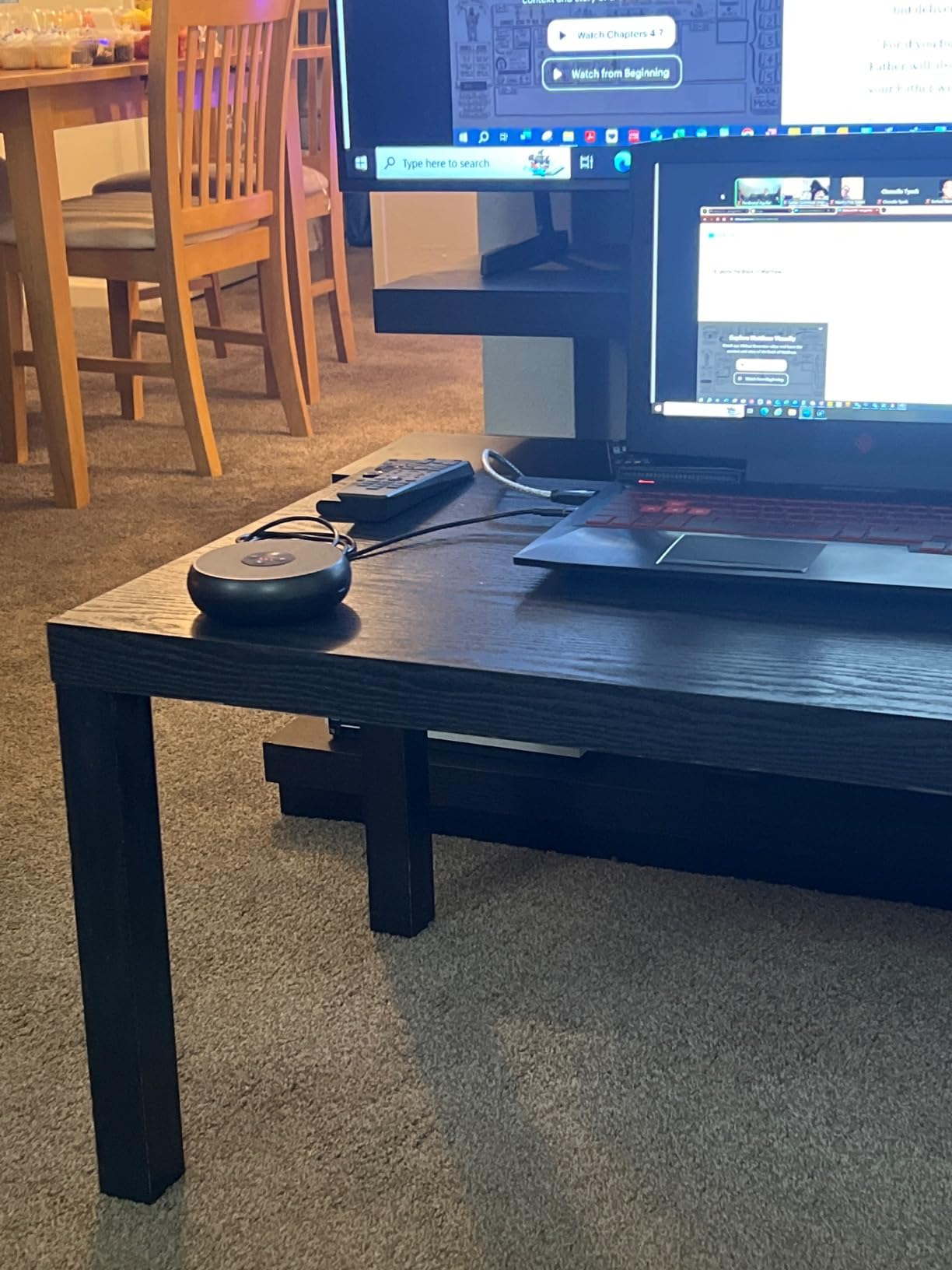 EMEET USB Speakerphone, M1A Zoom Certified AI Mics 360°Voice Pickup USB Type C-A Plug&Play Computer Speakers with Microphone, Fast Mute Noise Reduction Echo Cancellation for 5-8 People for Zoom Teams customer photo 2