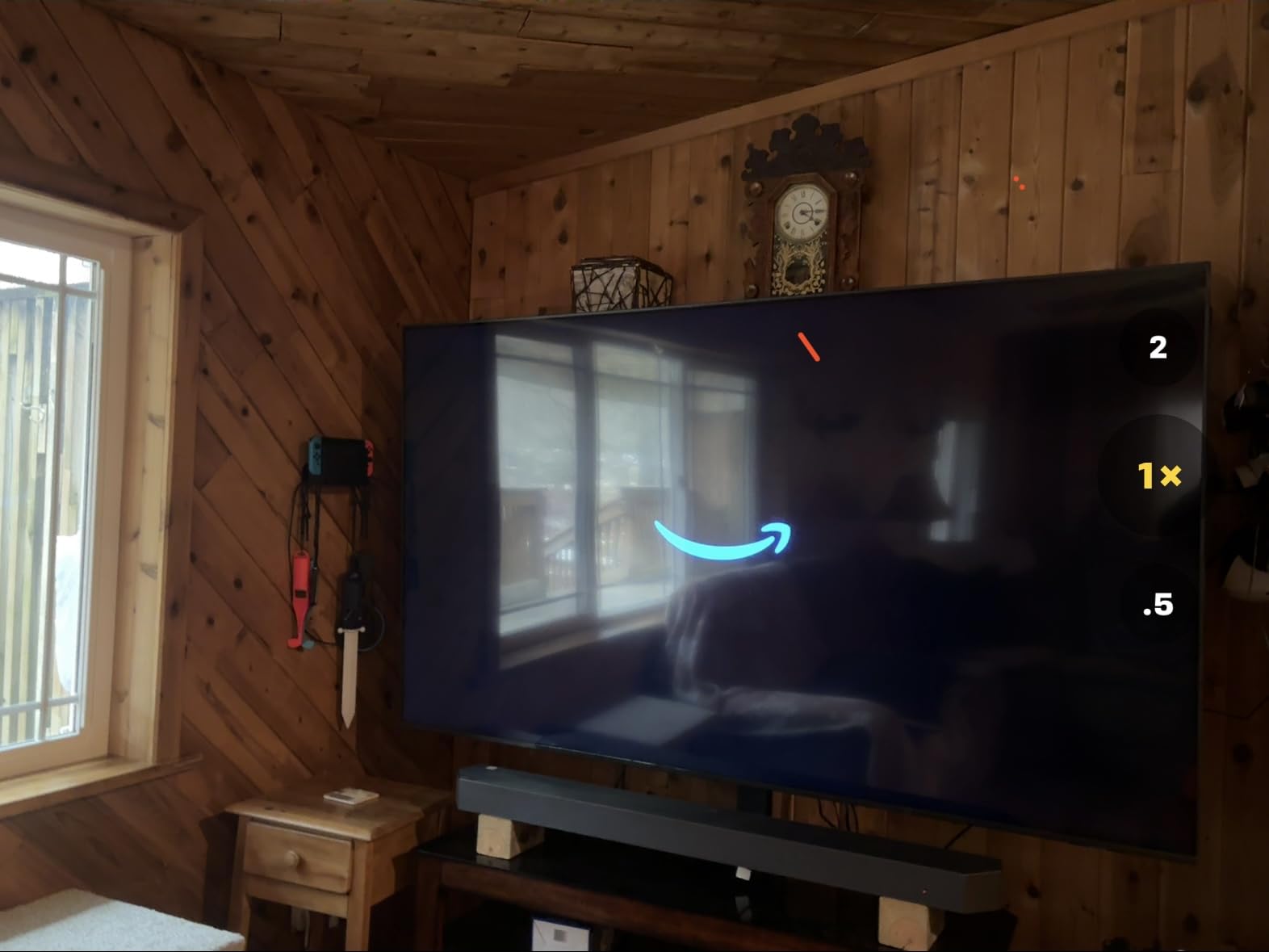 Wall Mount for Nintendo Switch 1 and Switch OLED, Metal Wall Mount Shelf Kit with 5 Game Card Holders and 4 Joy Con Hooks, Safely Store Switch Console Near or Behind TV, Black customer photo 2