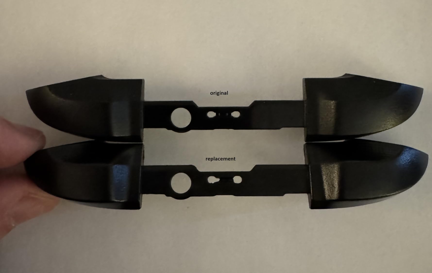 Ikpek 2 Pack Bumpers Replacement LB RB Button for Xbox Series X/S Controllers, Black Shoulder Trigger Buttons Top Middle Bracket for Xbox Series Controller customer photo 2