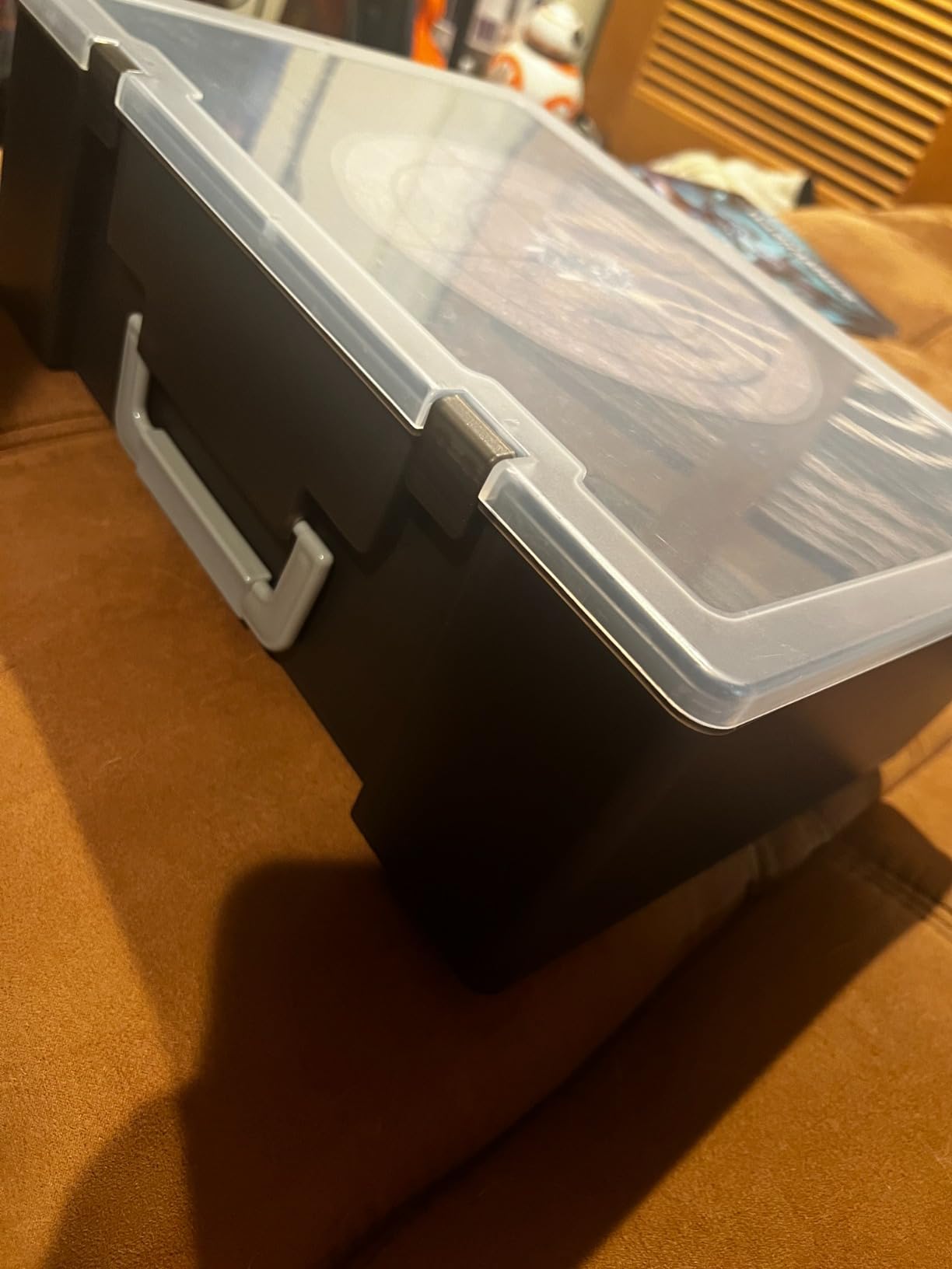 Miniature Storage Sturdy Carrying Figure Case -108 Slot Figurine Minature Carrying Case Compatible with D&D and More (blackness) customer photo 1