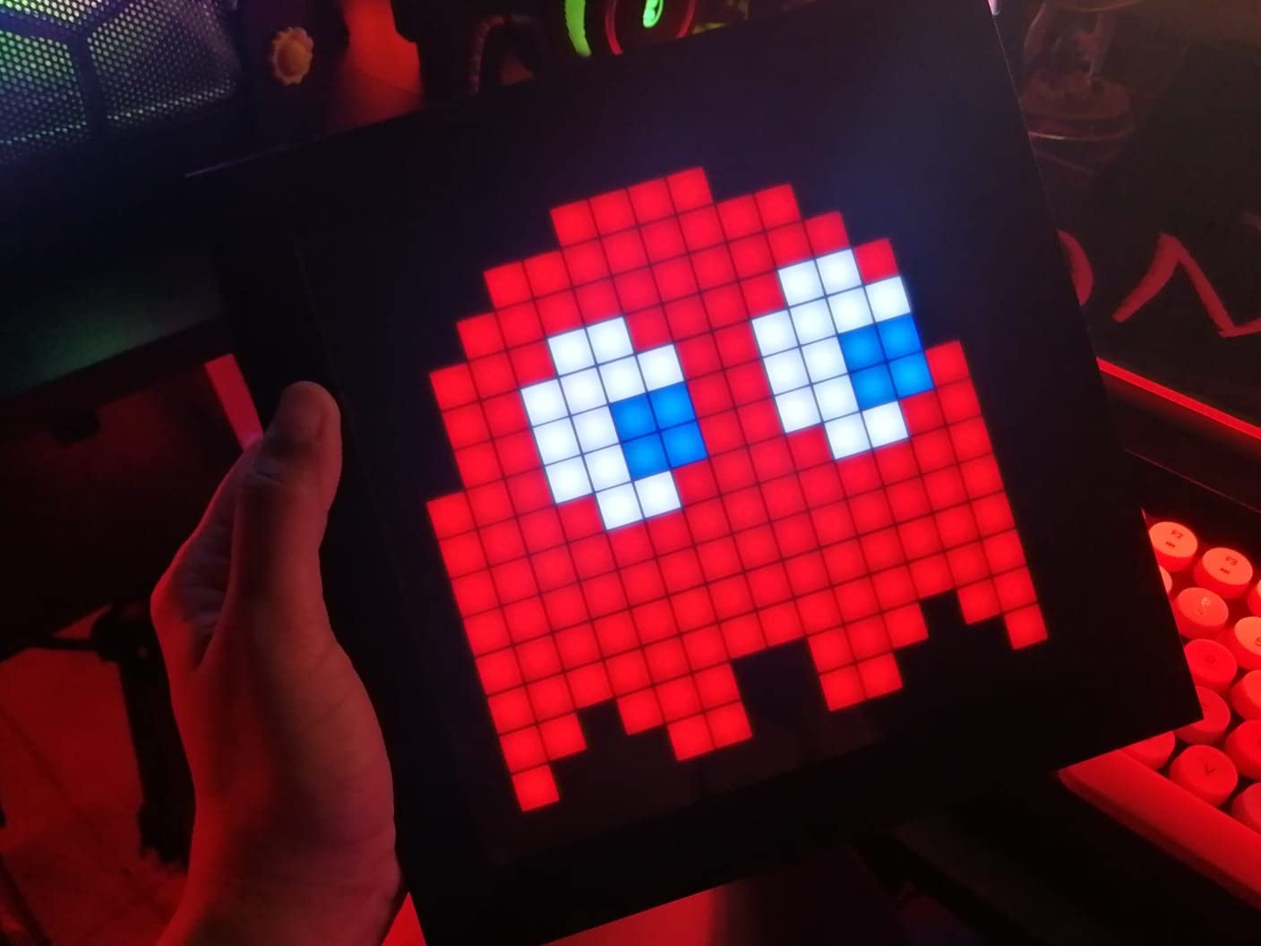 Divoom LED Light Pixel Display Panel Suit for RGB Light Bars, Smart App Control with Cool Animation Desk Setup for PC, TV, Gaming Room Decor customer photo 1