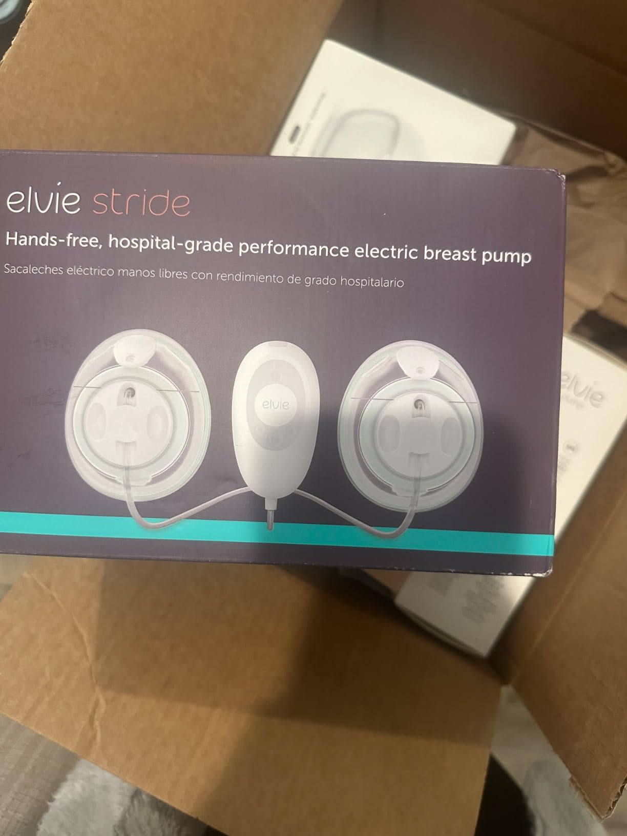 Elvie Stride Hospital-Grade, App-Controlled Breast Pump - Hands-Free, Wearable, Ultra-Quiet & Electric with 2-Modes, 10-Settings & 5oz Capacity per Cup customer photo 2