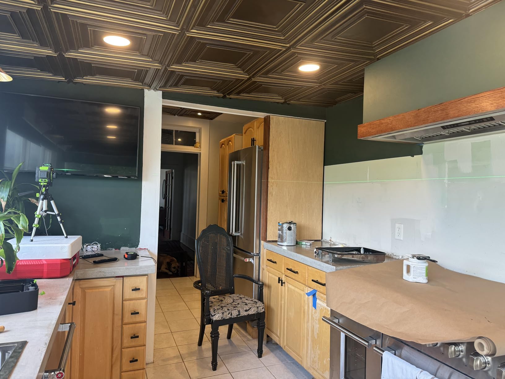 Huepar Laser Level 360 Self Leveling, Rechargeable Green Laser 3x360° Cross Line Lazer Leveler 3D Level Laser Tool for Construction and Picture Hanging, Strong Magnetic Bracket&Hard Carry Case -HM03CG customer photo 2