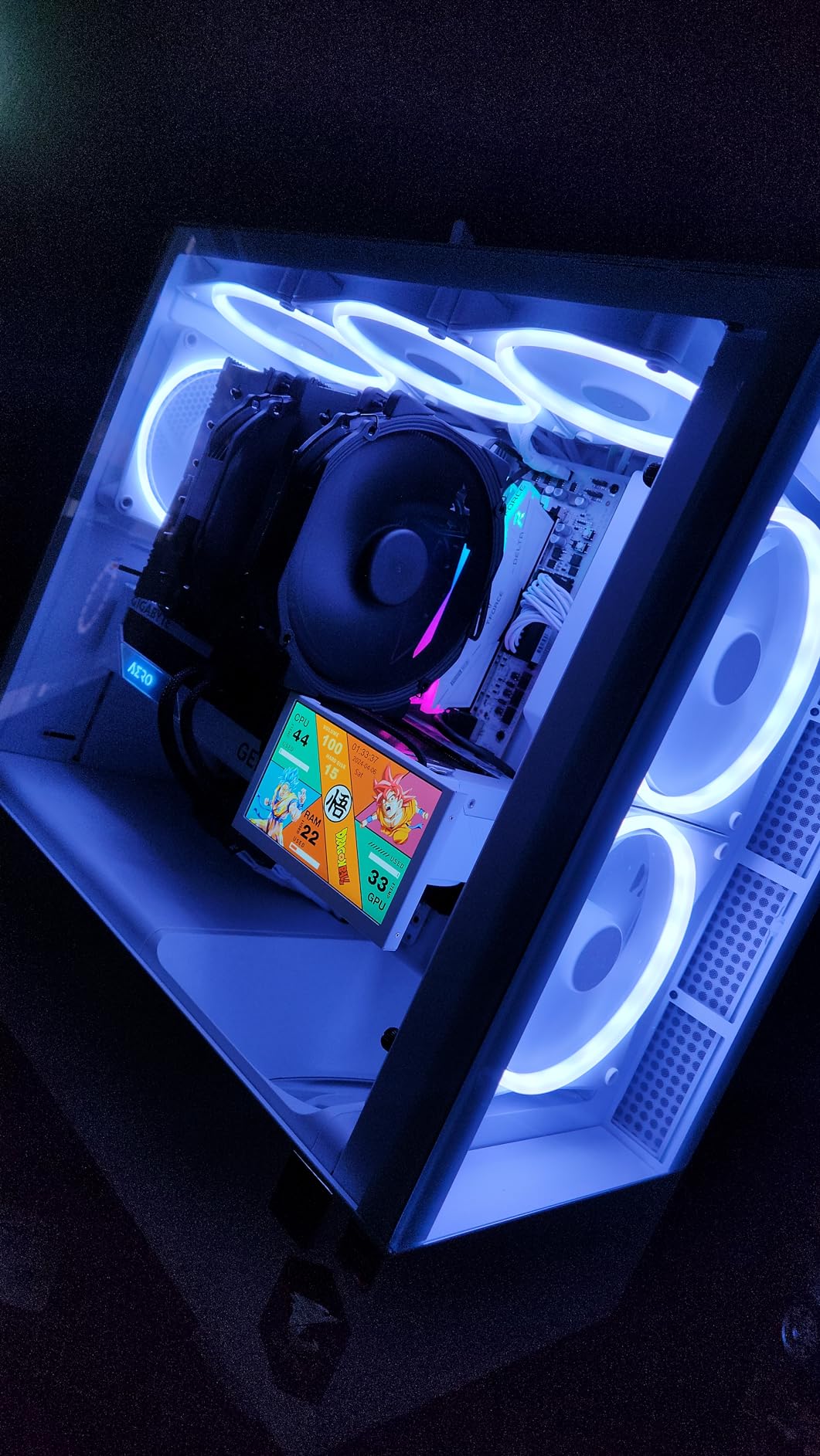 F120 RGB - 120mm RGB PWM PC Fan - High Airflow, Low Noise - Fluid Dynamic Bearing - Single (Requires NZXT RGB Controller for CAM Software) - 18 LEDs - Black customer photo 2
