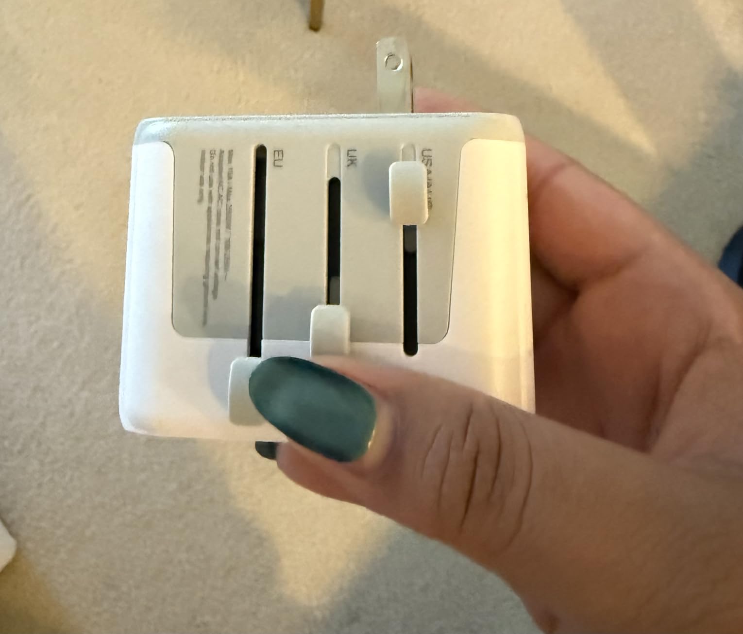 TESSAN Universal Travel Adapter, International Power Adapter with 2 USB C 2 USB A Ports, Travel Plug Adaptor Worldwide for US to Europe UK Italy Ireland Australia France Germany(Type C G A I) customer photo 2