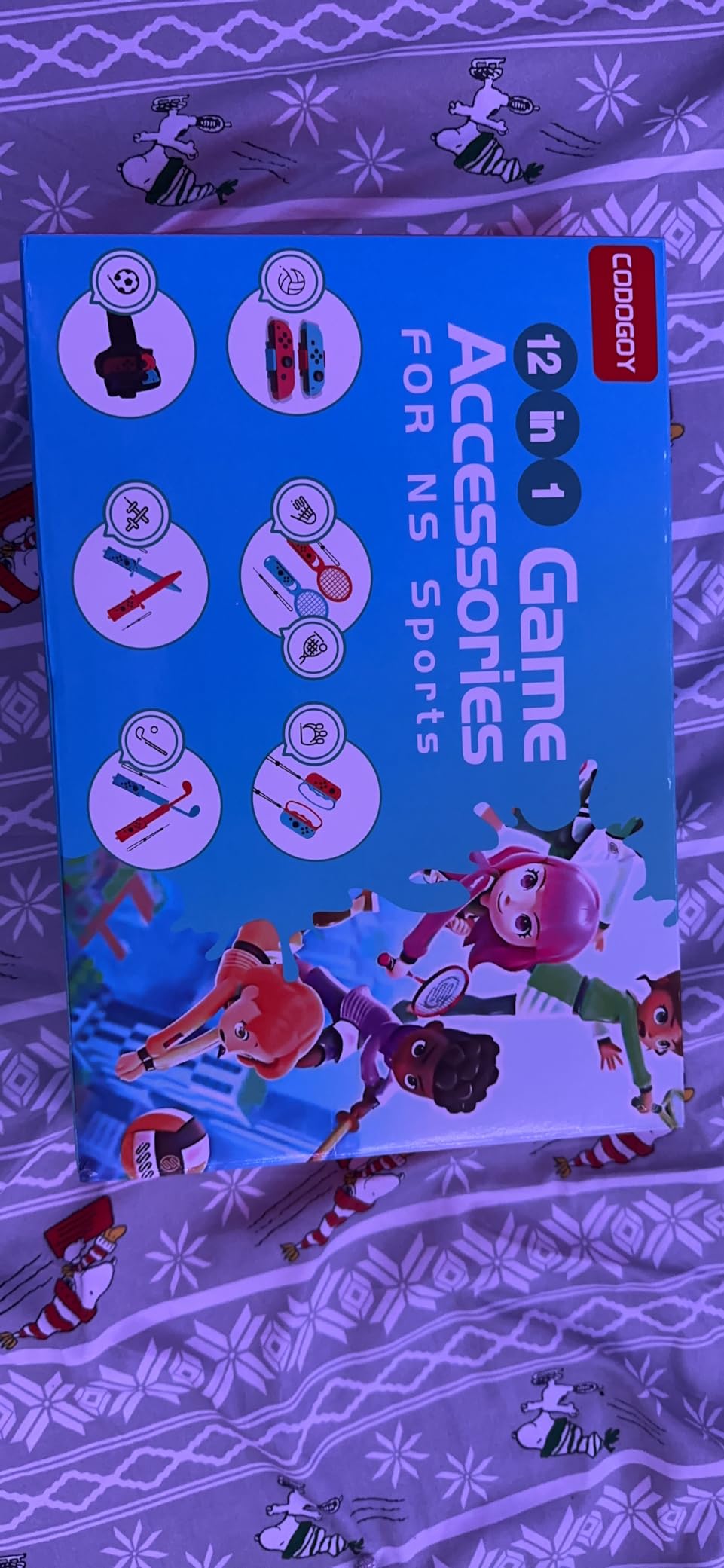 CODOGOY 12-in-1 Switch Sports Accessories Kit with Carry Bag - Compatible with Switch/OLED & Joy-Con, Perfect for Family Sports Party Games & Accessory Storage customer photo 2