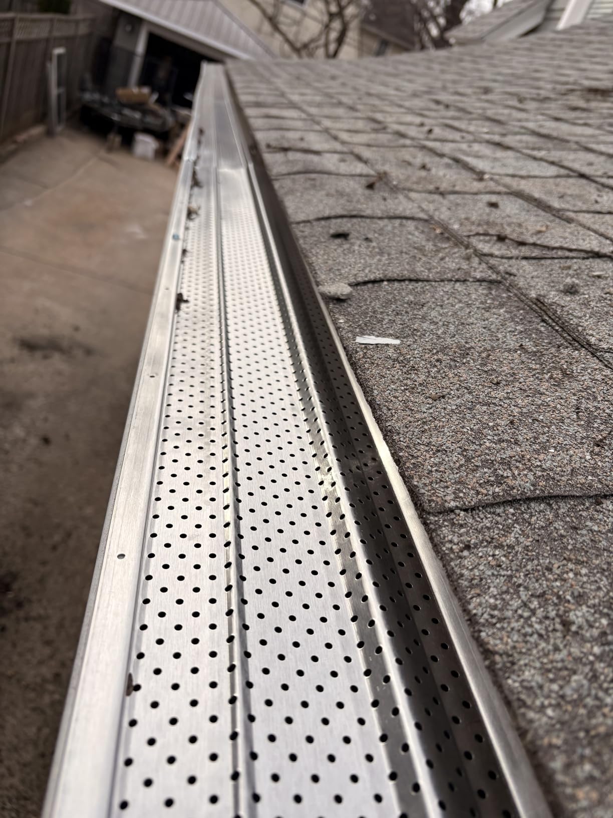 A-M Gutter Guard - Premium Heavy-Duty Lifetime Quality Aluminum - Leaf & Debris Protection, (6 Inch - 100 Feet, Mill Finish) - DIY Easy - Made in The USA customer photo 2