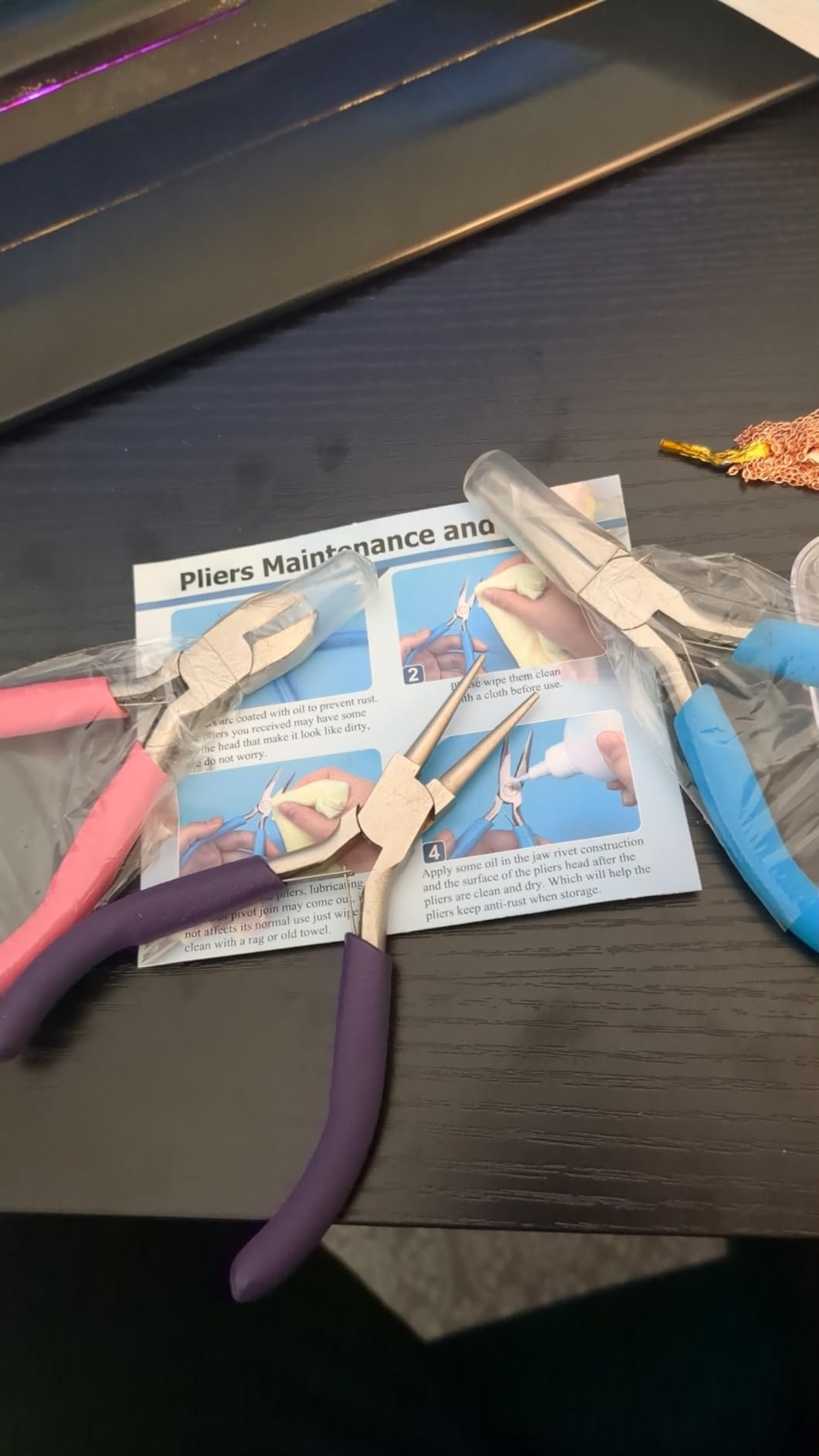 Pliers for Jewelry Making, Shynek Jewelry Pliers Set Includes Needle Nose Pliers, Round Nose Plier and Wire Cutters, Jewelry Making Tools for Jewelry Repair, Wire Wrapping, Beading and Crafts customer photo 1