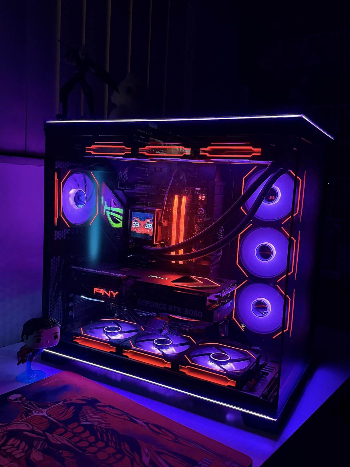 Lian Li UNI Fan SL-Infinity 120mm-Triple Pack-ARGB Fan (Non-Wireless)-Infinity Mirror-Daisy-Chain Design. Customizable Lighting Effects-One Cable Connection-with Controller-Black-UF-SLIN120-3B customer photo 1