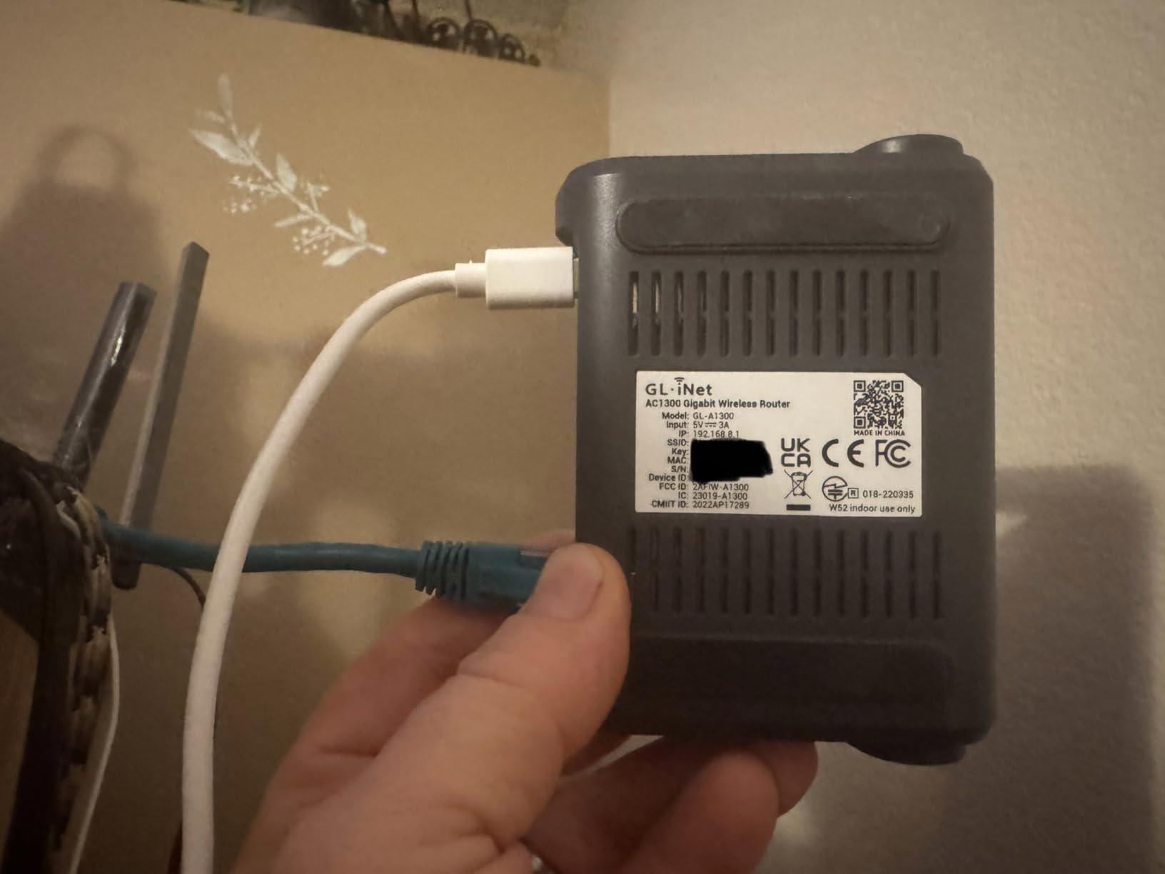 GL.iNet GL-A1300 Pocket VPN Travel Router - Portable Wi-Fi Router for Travel, Easy to Set up, Connect to Public & Hotel Wi-Fi login Page customer photo 1