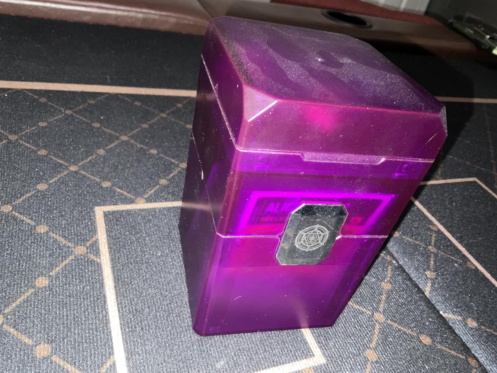 Sooez Deck Card Box with Dice Storage, 100+ Deck Case Holder, Translucent Trading Card Storage Box customer photo 1