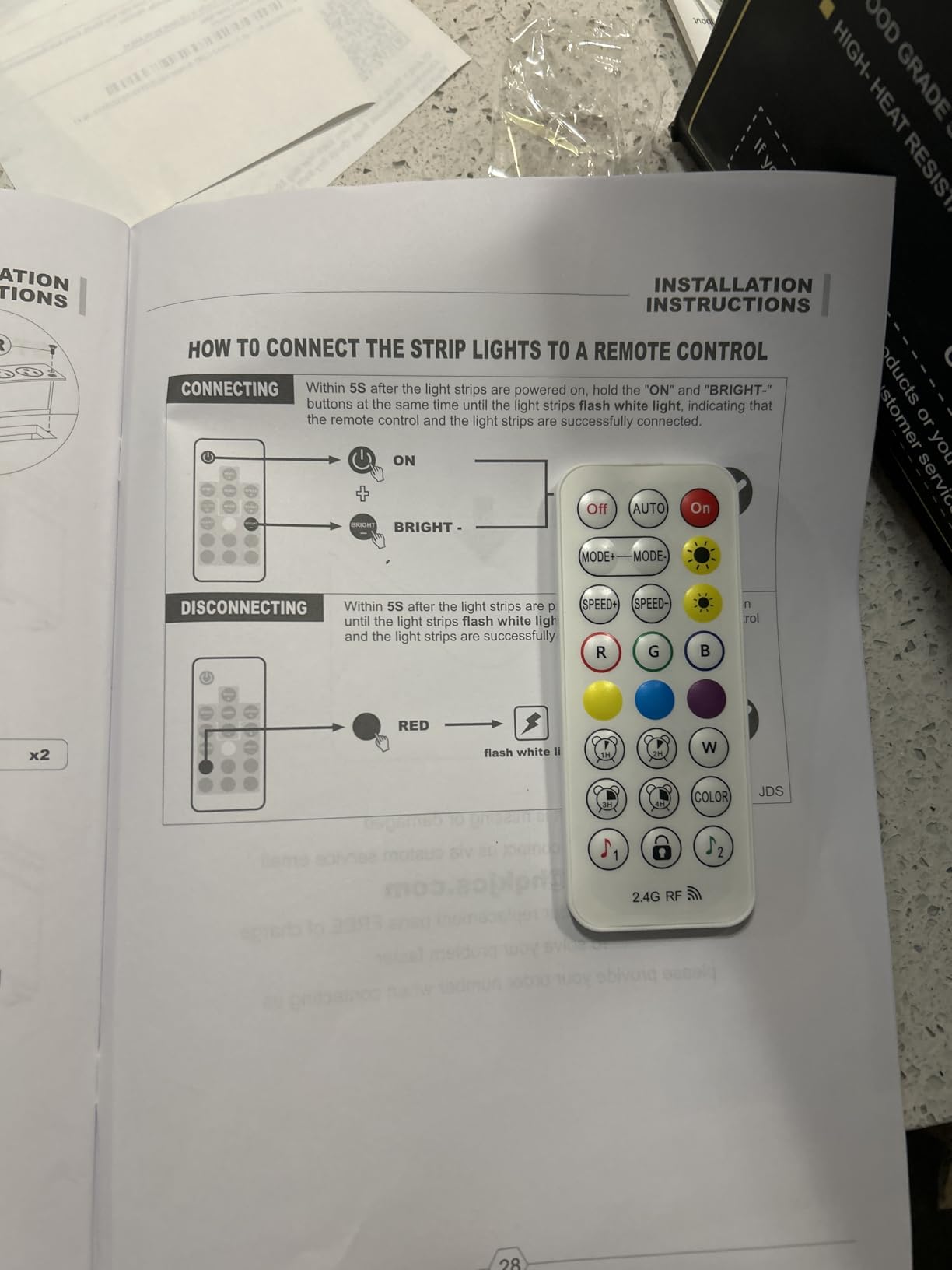 Rolanstar TV Stand with Power Outlet & LED Lights, Modern Entertainment Center for 32/43/50/55/65 Inchs TVs, TV Table, Universal Gaming LED TV Media Stand with Large Storage Cabinet, Black customer photo 1