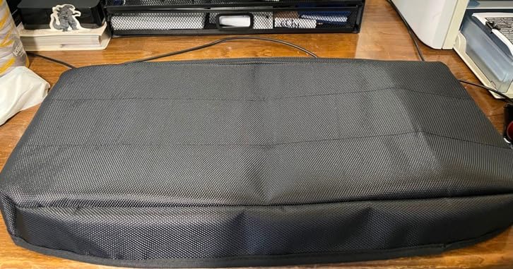 Keyboard Dust Cover, Covers Mechanical and Large Size Gaming Keyboards - 1680D Nylon Anti-dust and Waterproof Keyboard Protector Cover Case (18.9 x 8.9 x 2.2 Inch, XL) customer photo 2