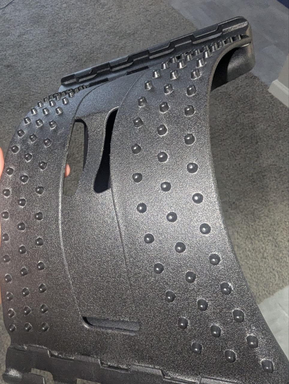 Back Stretcher for Lower Back Pain Relief, Multiple Level Adjustable Arch Lumbar Back Cracker Board, Back Cracking Device, Back Massager for Scoliosis, Spine Decompression Support customer photo 1