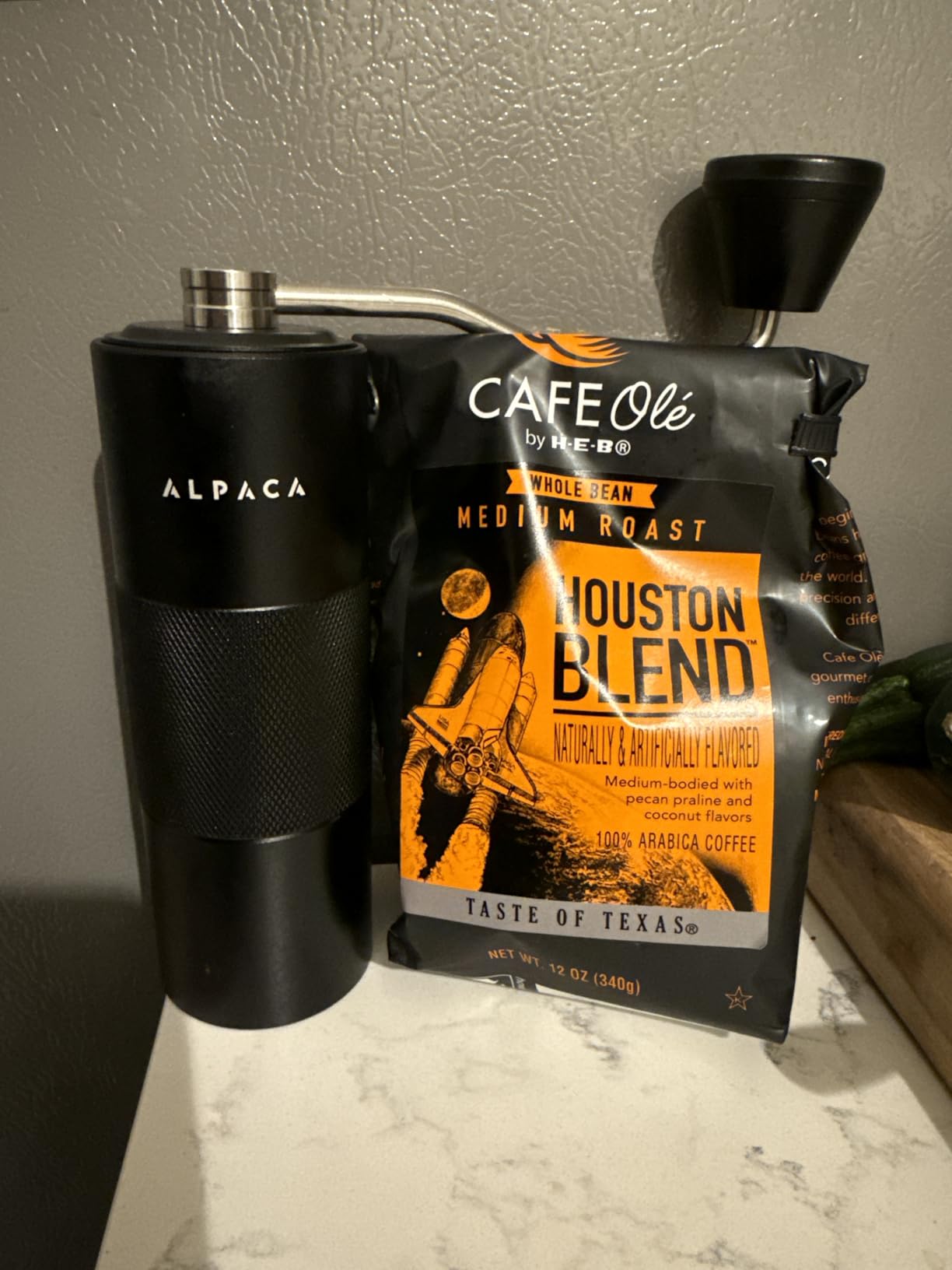 Manual Coffee Grinder by Alpaca Ventures - Stainless Steel Conical Burr Coffee Grinder Manual with Adjustable Setting Double Bearing Hand Espresso Grinder Perfect for Home, Office and Camping customer photo 1