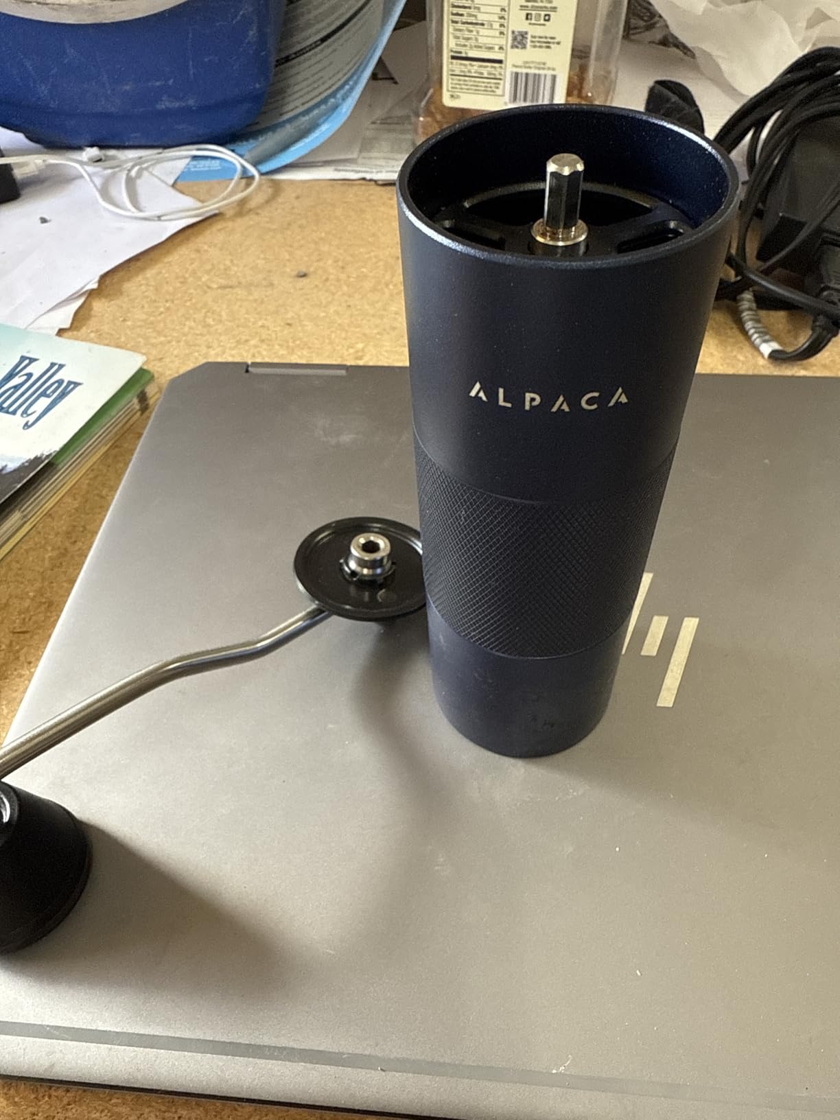 Manual Coffee Grinder by Alpaca Ventures - Stainless Steel Conical Burr Coffee Grinder Manual with Adjustable Setting Double Bearing Hand Espresso Grinder Perfect for Home, Office and Camping customer photo 2