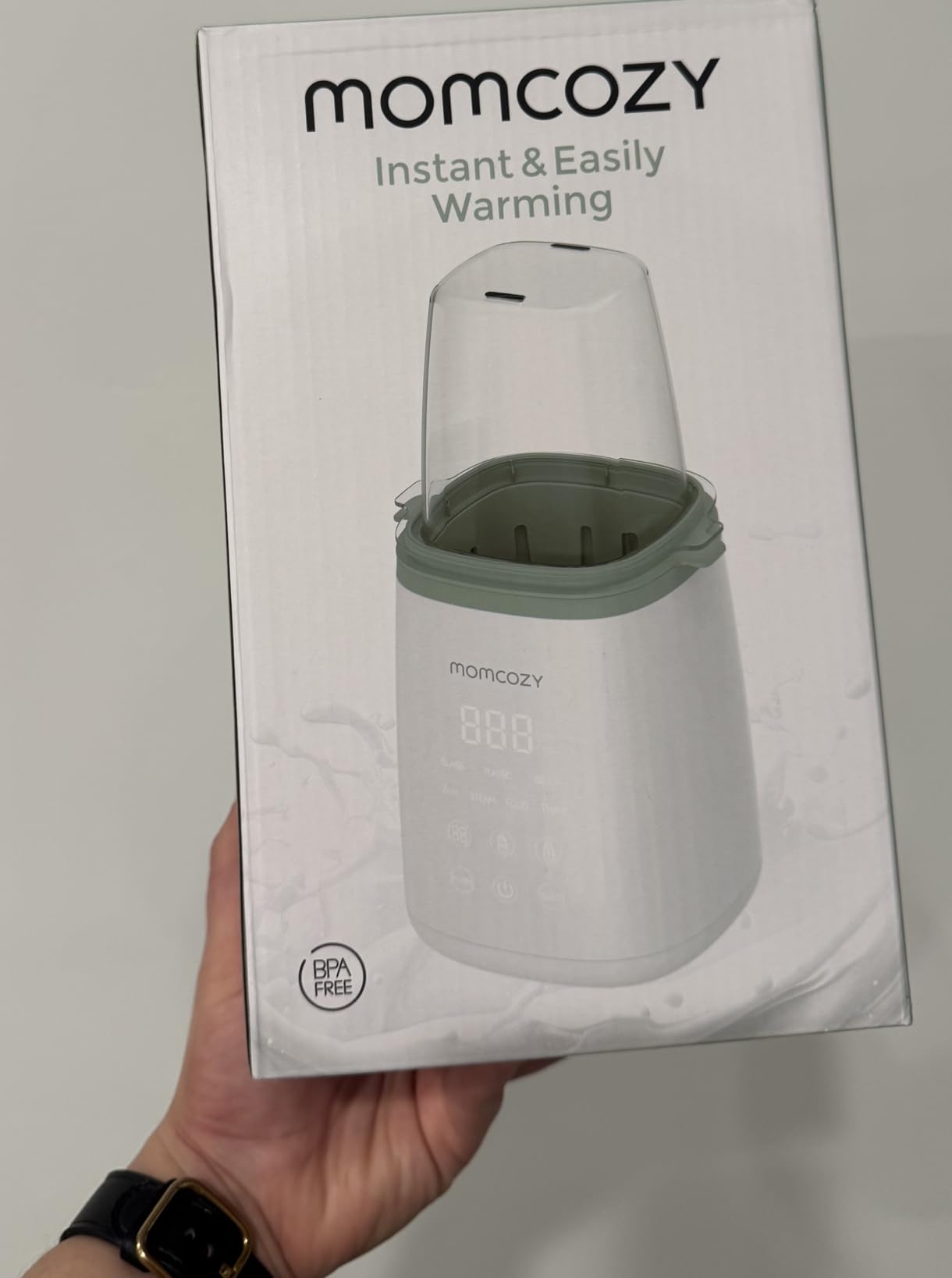 Momcozy Bottle Warmer, Fast Bottle Warmers for All Bottles with Timer, Accurate Temperature Control and Automatic Shut-Off, Multifunctional Bottle Warmer for Breastmilk customer photo 1