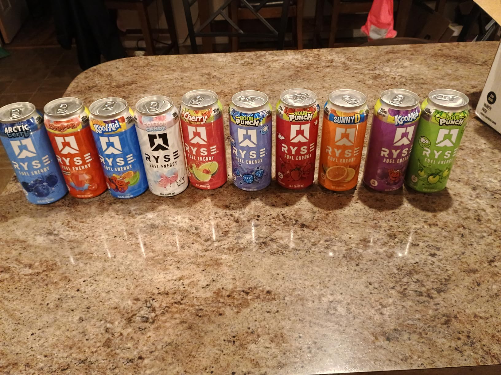 RYSE Fuel Energy Drink - Variety Pack - Sugar Free, Gluten Free & Vegan - 200mg Natural Caffeine, Taurine & Choline for Focus & Energy - No Artificial Colors - 16 fl oz Cans (12-Pack) customer photo 1