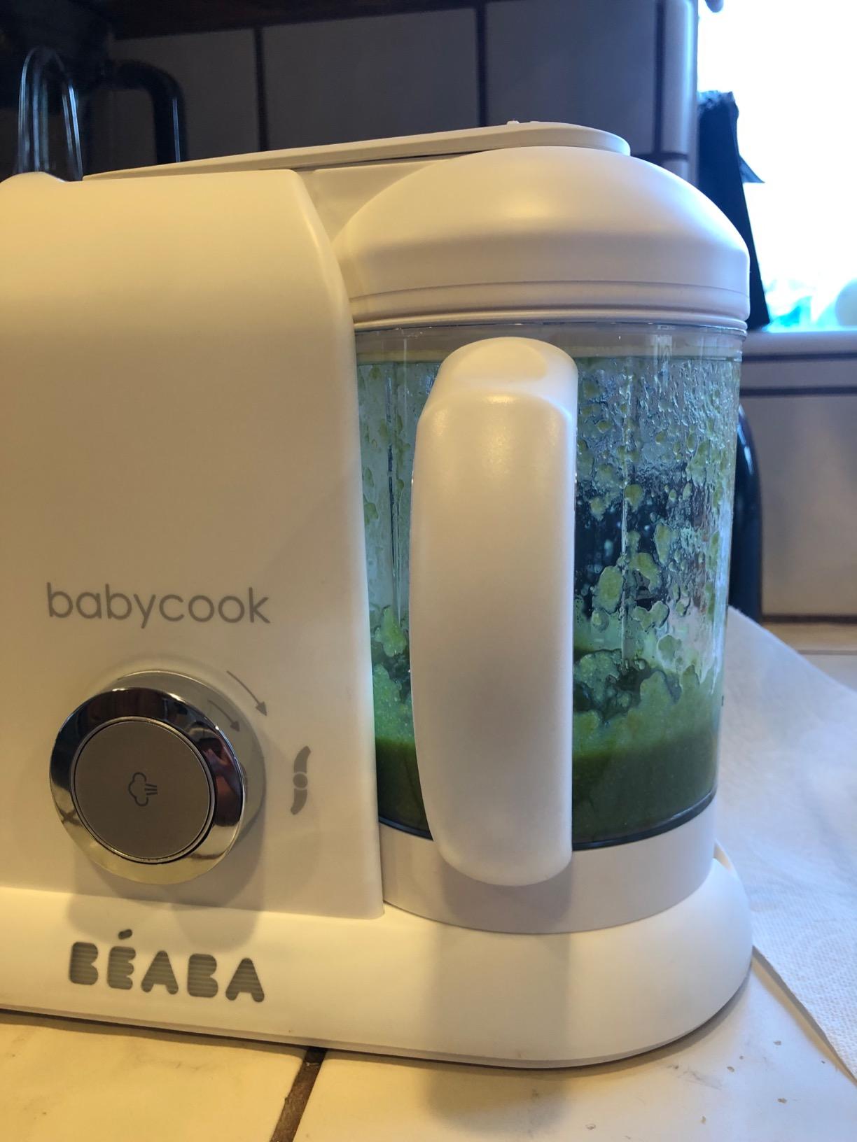 BEABA Babycook Solo 4 in 1 Baby Food Maker, Puree Steamer and Blender for Purees, Grinder with Auto Steam Cooking, Lrg Capacity 4.5 Cups 27 Servings in 20 Mins, Oat customer photo 1