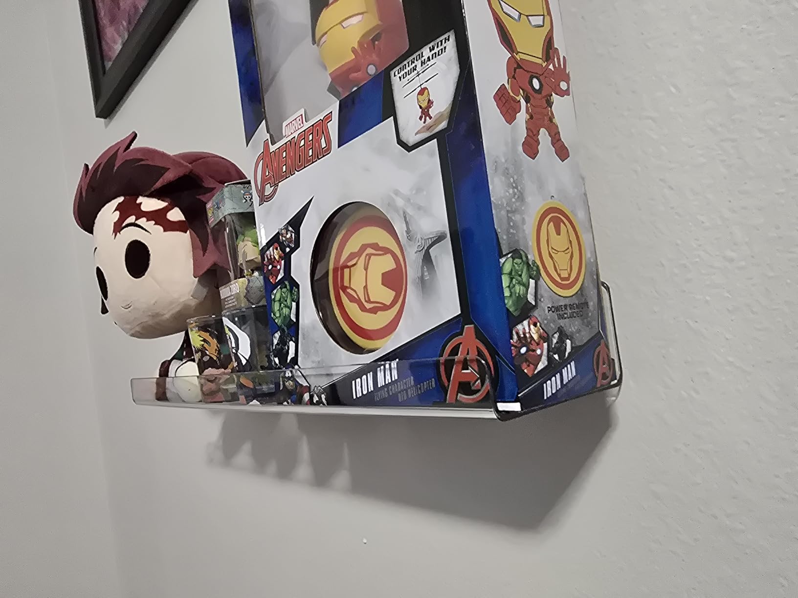 upsimples 6 Pack Acrylic Shelves for Wall Storage, 15