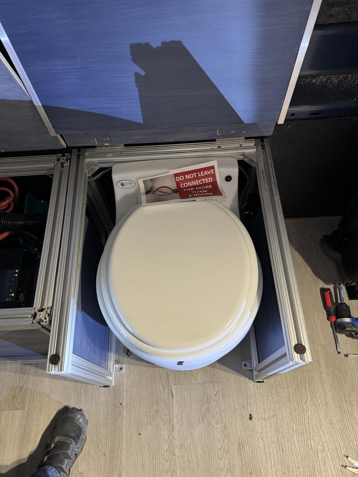Laveo Dry Flush Toilet - Waterless, Portable, Self Contained and Easier to Use than an Incinerating or Composting Toilet. Great for Tiny Homes, Vans, Boats, Camping, RVs and Off Grid customer photo 1