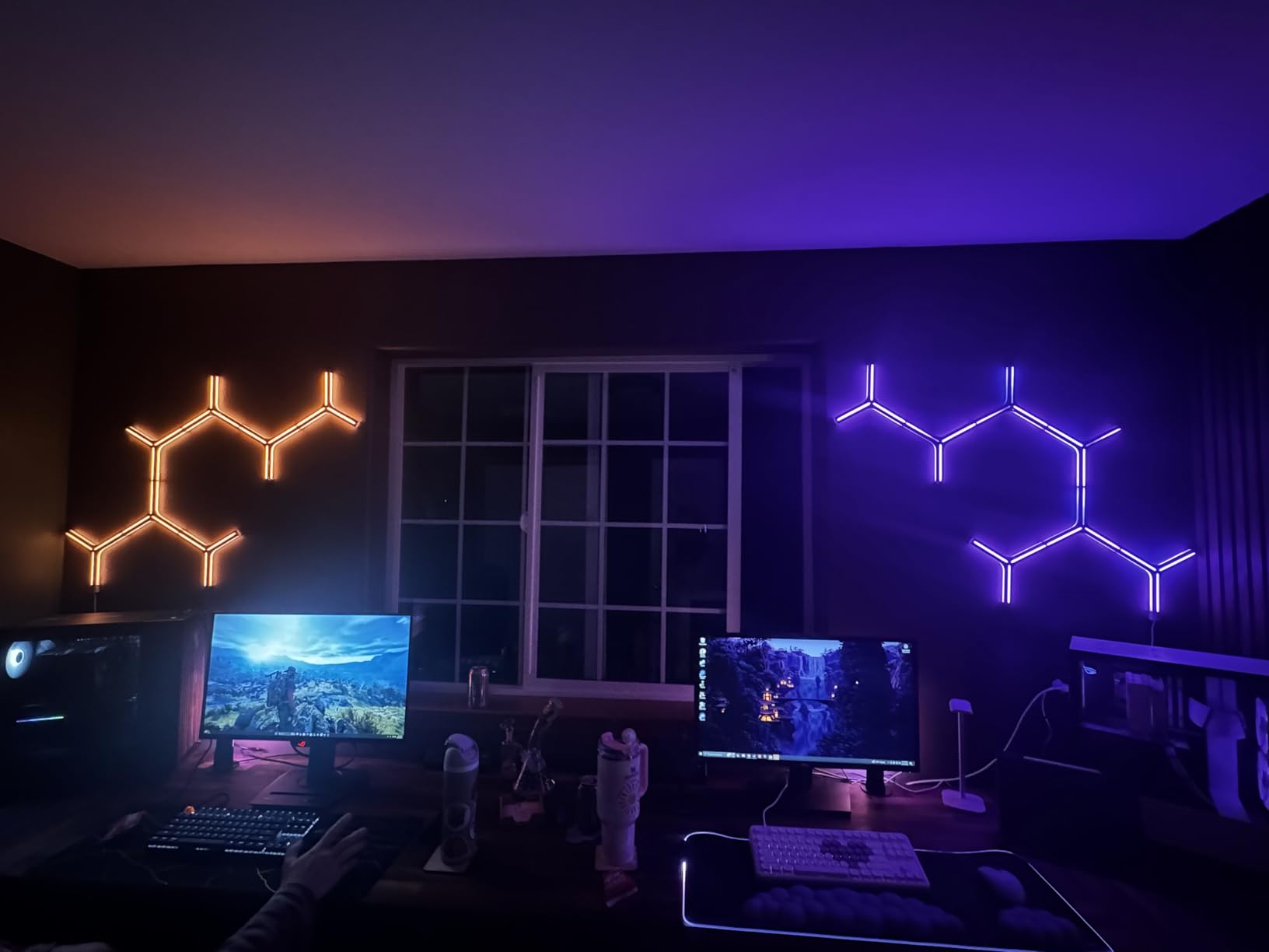 Govee Glide Y RGBIC LED Wall Lights - Smart Wi-Fi Gaming Lights 7 Pack customer photo 1