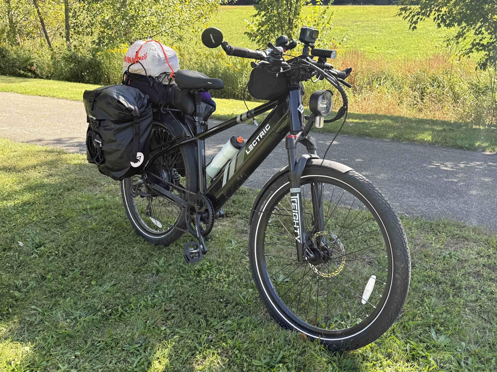 ROCKBROS Bike Panniers Waterproof Bike Rear Rack Bag Max 30L Large Capacity Bike Rear Panniers for Cycling Traveling Commuting customer photo 1