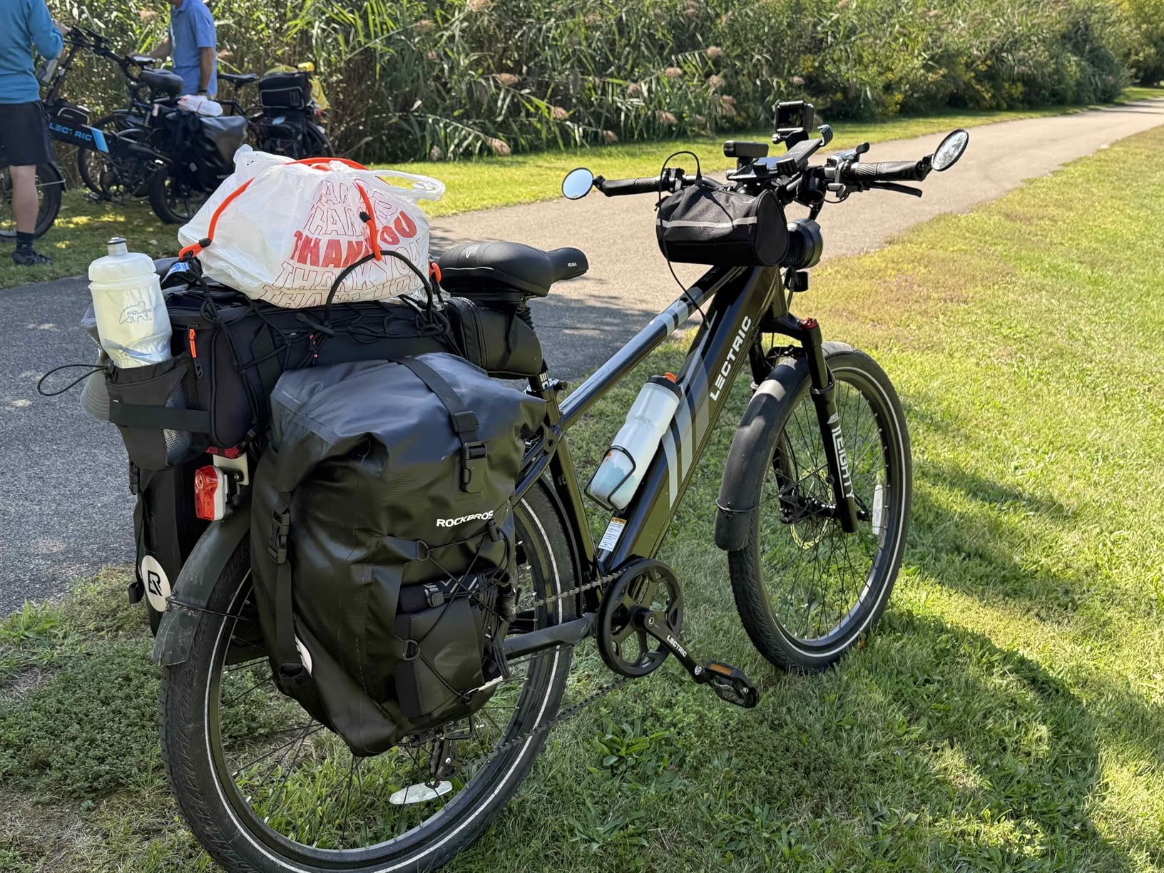 ROCKBROS Bike Panniers Waterproof Bike Rear Rack Bag Max 30L Large Capacity Bike Rear Panniers for Cycling Traveling Commuting customer photo 2