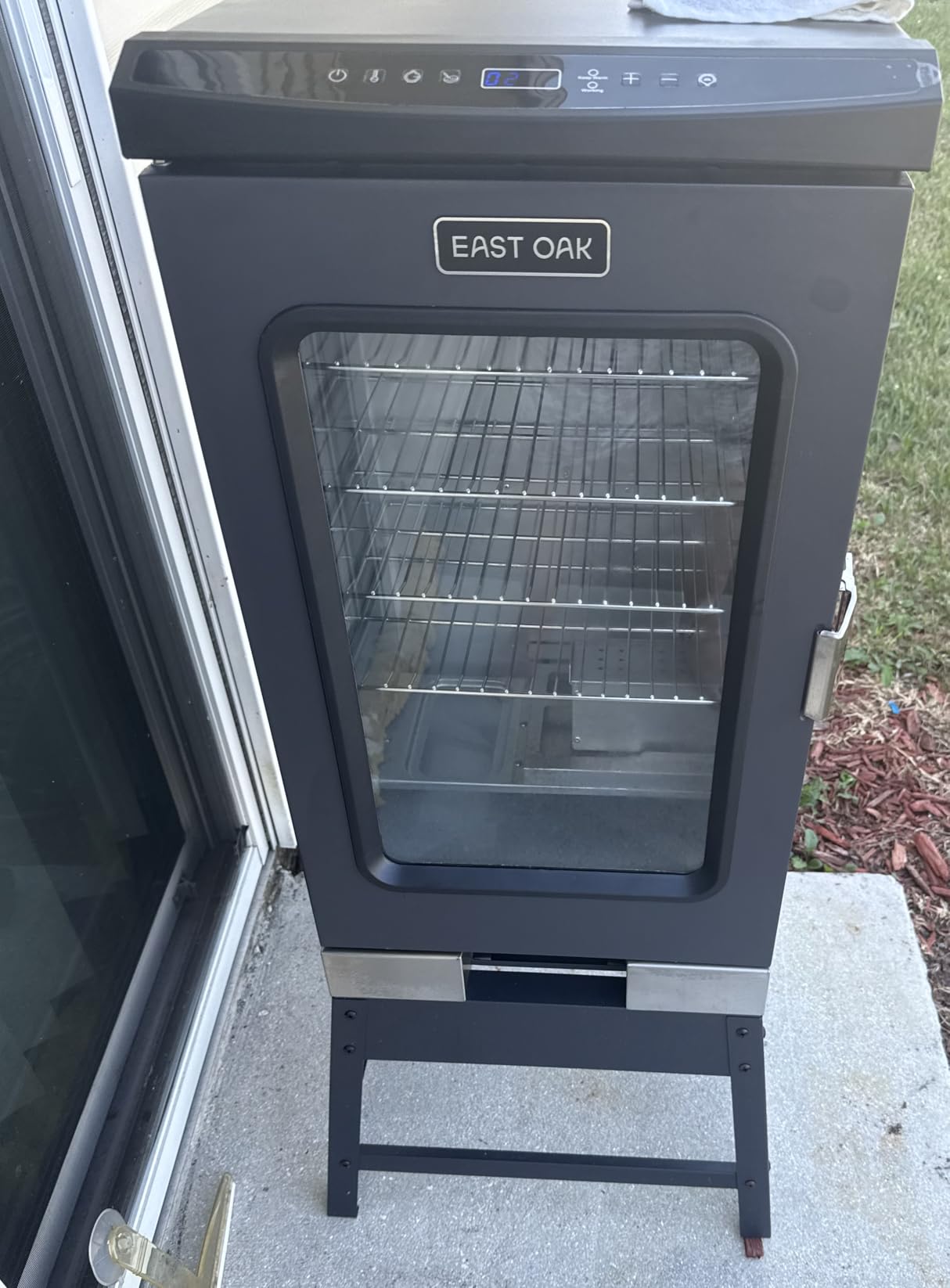 EAST OAK 30 Electric Smoker for Outdoors | Built-in Meat Probe & Clear Viewing Window | Side Chip Loader for 6x Longer Uninterrupted Smoking | 725 sq in Cooking Area for Bigger Batches, Night Blue customer photo 1