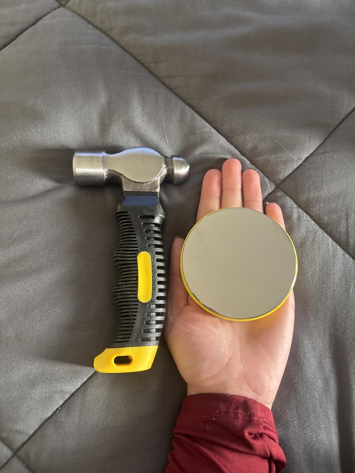 Steel Bench Block and Metal Stamping Hammer Kit, No-Rebound Metal Bench Block, Jewelry Stamping Hammer, Jewelry Metal Stamping Tools for Jewelry Making & Metal Stamping customer photo 1