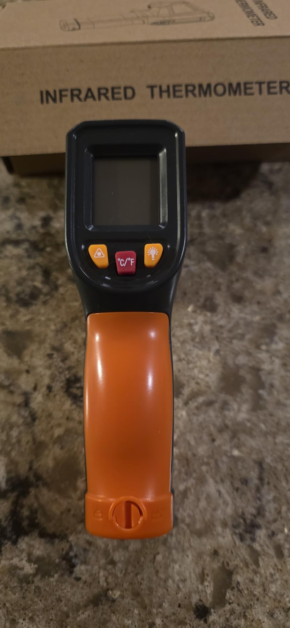 Laser Infrared Thermometer Non-Contact Digital Temperature Gun, -58℉～1112℉(-50℃～600℃) IR Thermometer for Industrial, Kitchen Cooking, Automotive, HVAC (Not for Human Body Temp) customer photo 2