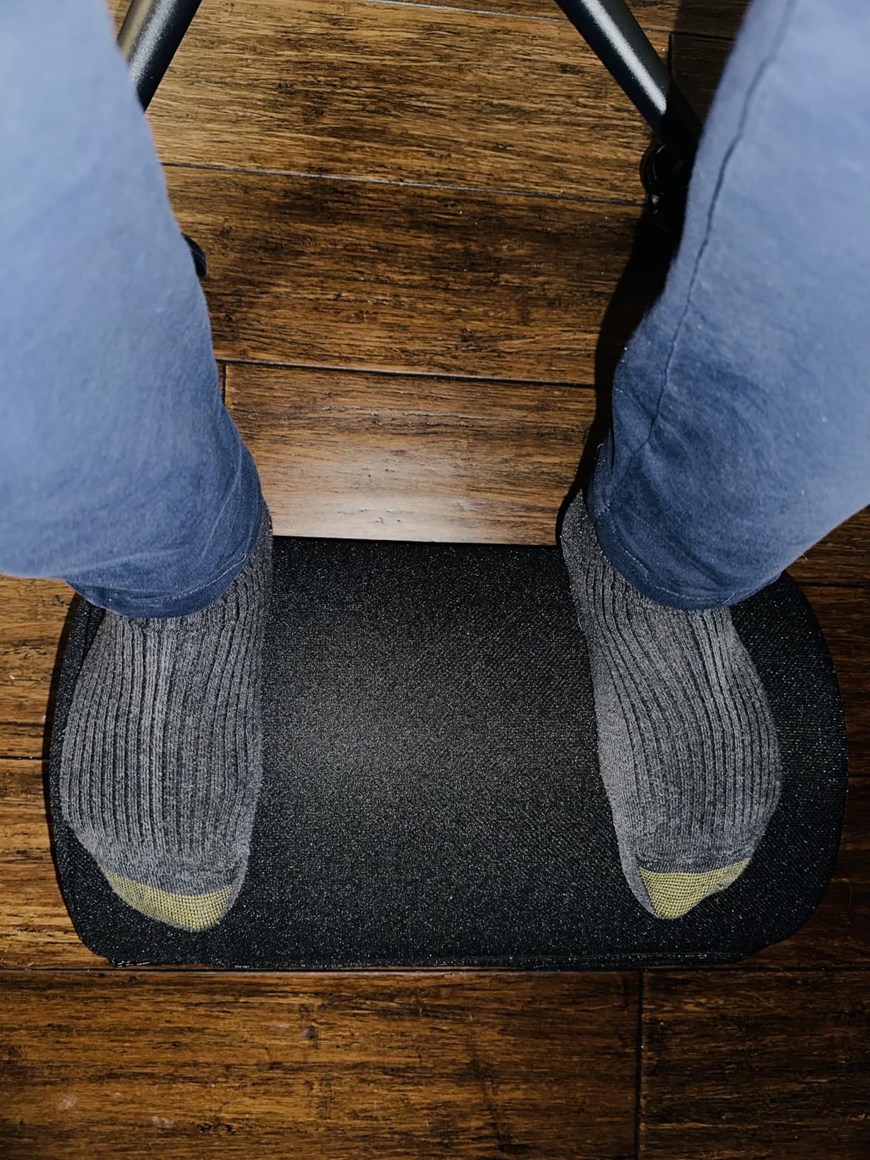 BlissTrends Foot Rest for Under Desk at Work-Versatile Foot Stool with Washable Cover-Comfortable Footrest with 2 Adjustable Heights for Car,Home and Office to Relieve Back,Lumbar,Knee Pain-Black customer photo 1