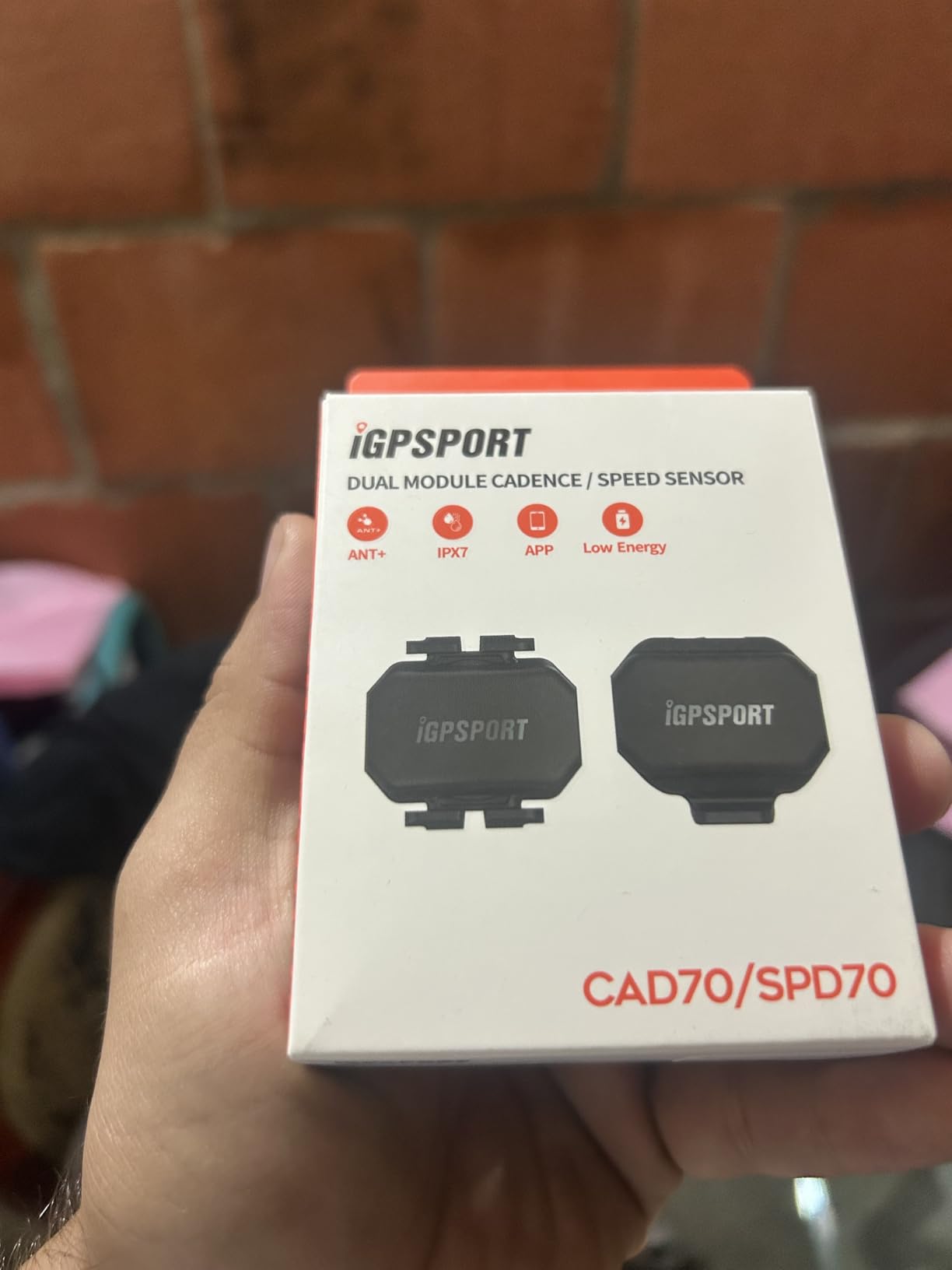 iGPSPORT Speed or Cadence Sensor, Bluetooth ANT+ Wireless Waterproof Cycling Sensor customer photo 1