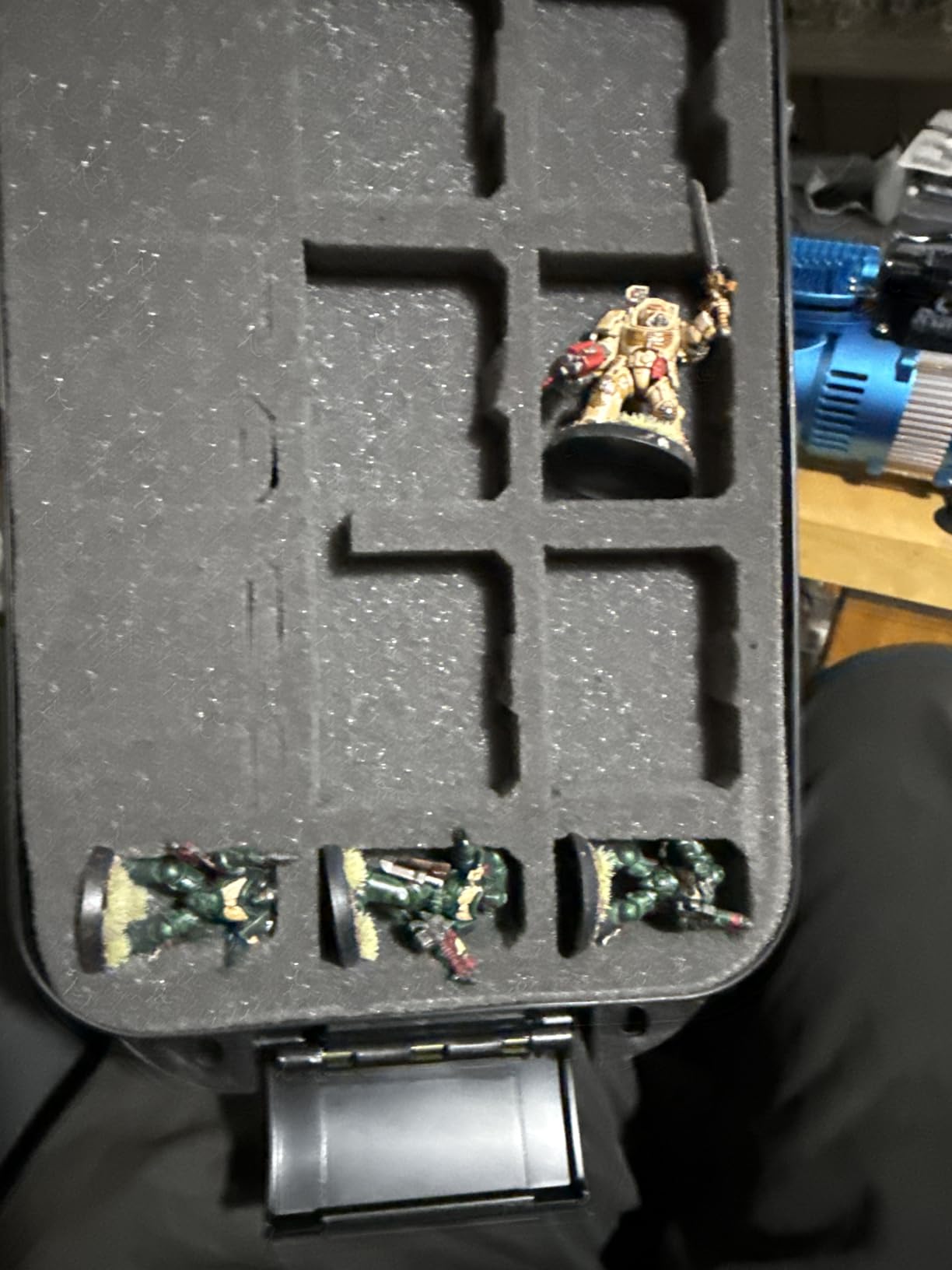 Case Club 123+ Miniature Figurine Hard Shell Carrying Case - Fits Warhammer 40k, DND, Battletech, Citadel & More! This Tabletop Army Travel & Storage Case Will Organize Your D&D and Warhammer 40k Set customer photo 2