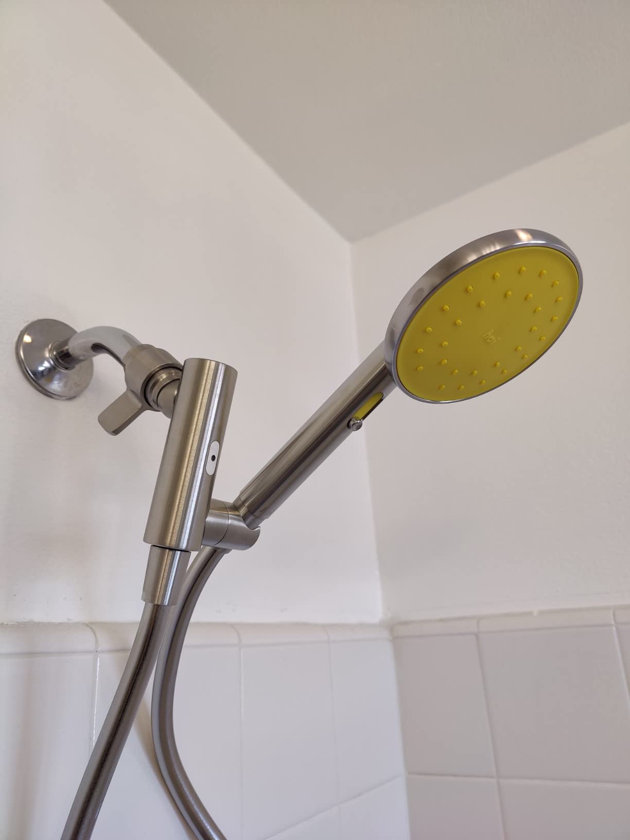 hai Smart Shower Head, Bluetooth Handheld Water Saving Showerhead with Adjustable High Pressure to Spa-Like Mist, Stainless Steel, Easy Installation, Customizable LED Lights, Citron, 1.8 GPM customer photo 2