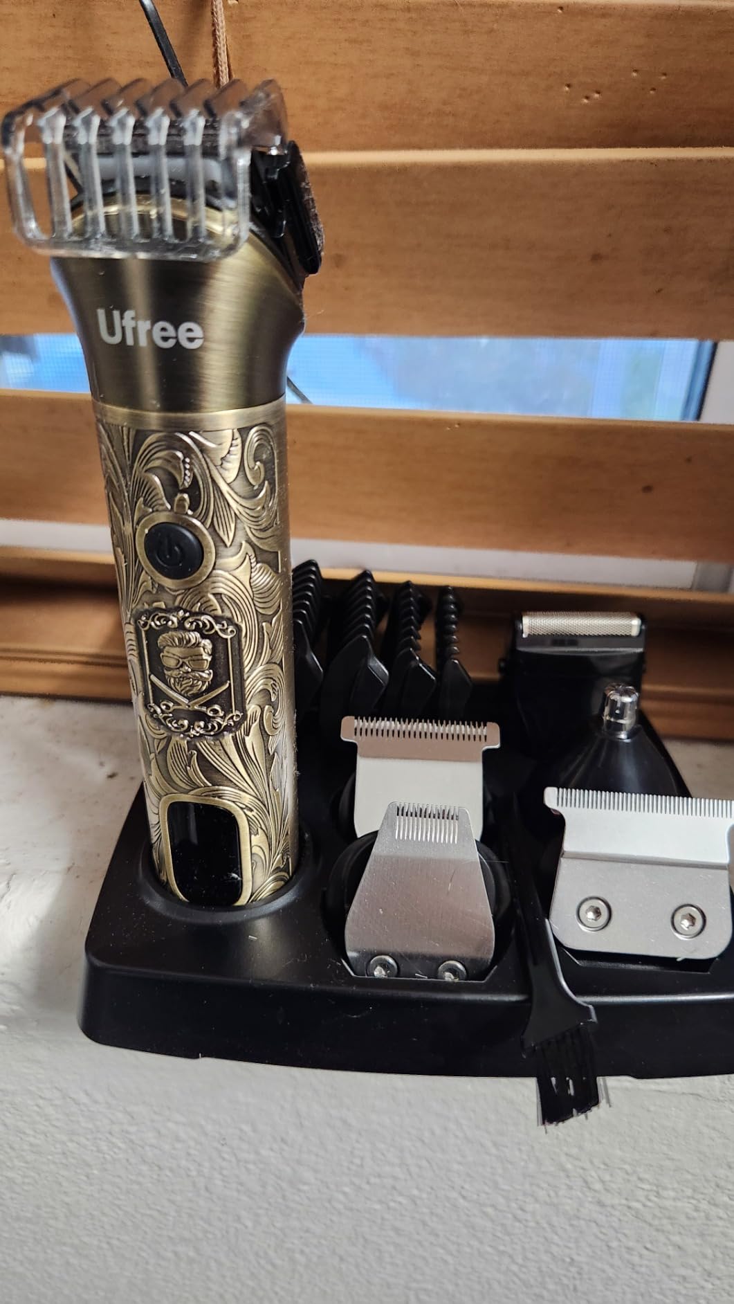 Ufree Beard Trimmer for Men, Electric Razor Shaver, Cordless Hair Clipper Shaving Kit for Mustache Body Nose Ear Hair Facial, Adjustable Beard Grooming Kit Birthday Gifts for Men customer photo 1