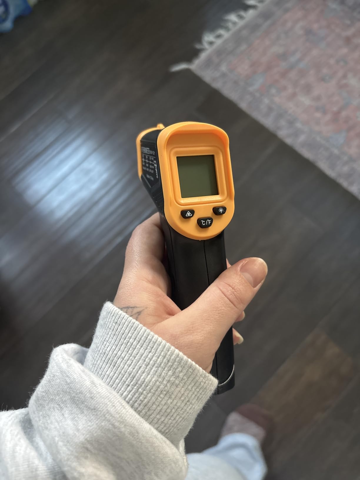 Digital Infrared Thermometer gun for cooking,BBQ,Pizza oven,Ir Thermometer with Backlight,-58℉~932℉(-50℃~500℃) Handheld Non Contact Heat Laser Temperature Gun (Not for Human) customer photo 1