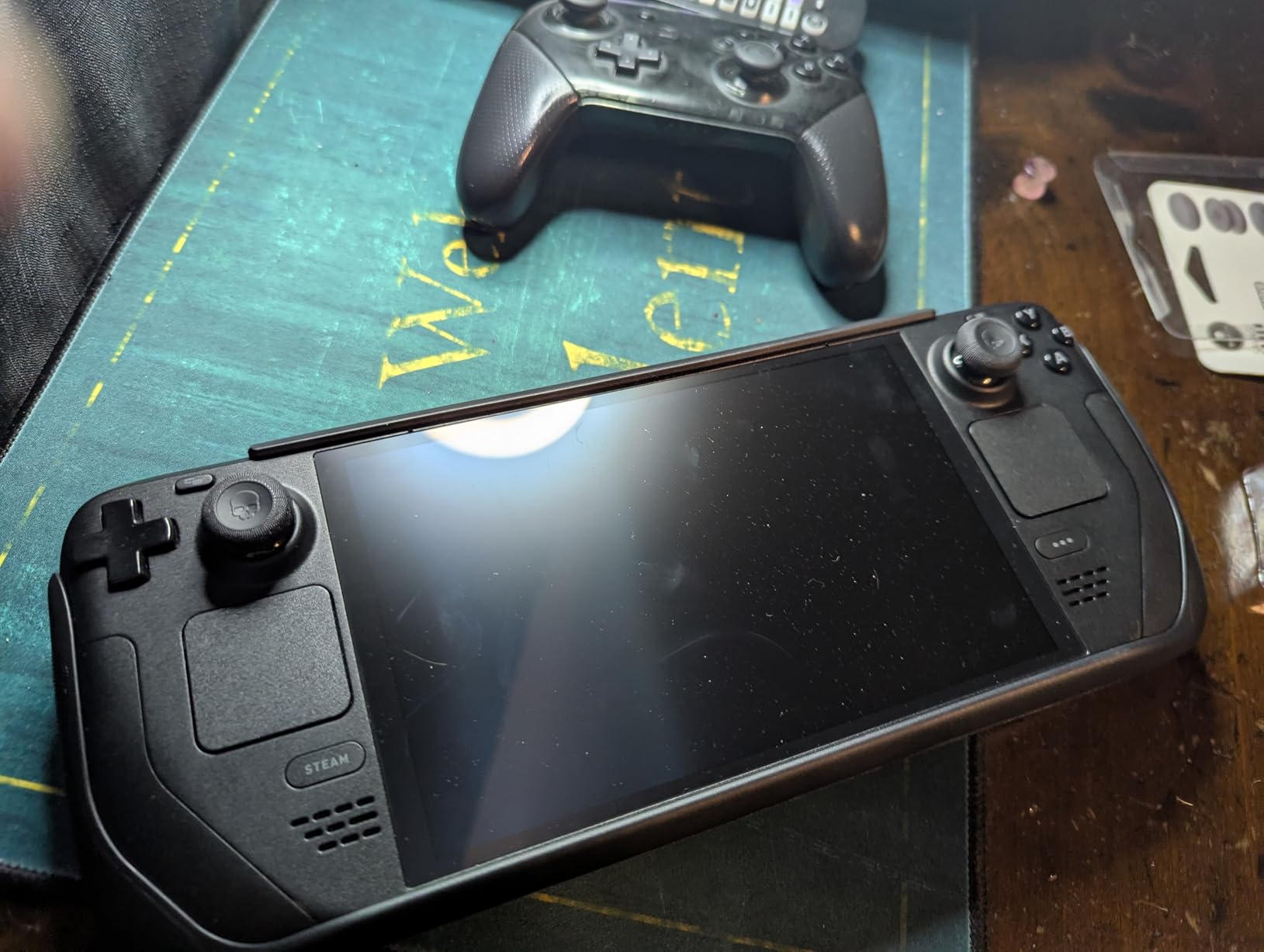 Skull & Co. Skin, CQC and FPS Thumb Grips Joystick Cap Analog Stick Cover for Steam Deck/OLED and ROG Ally, Ally X- Black, Set of 6 customer photo 2