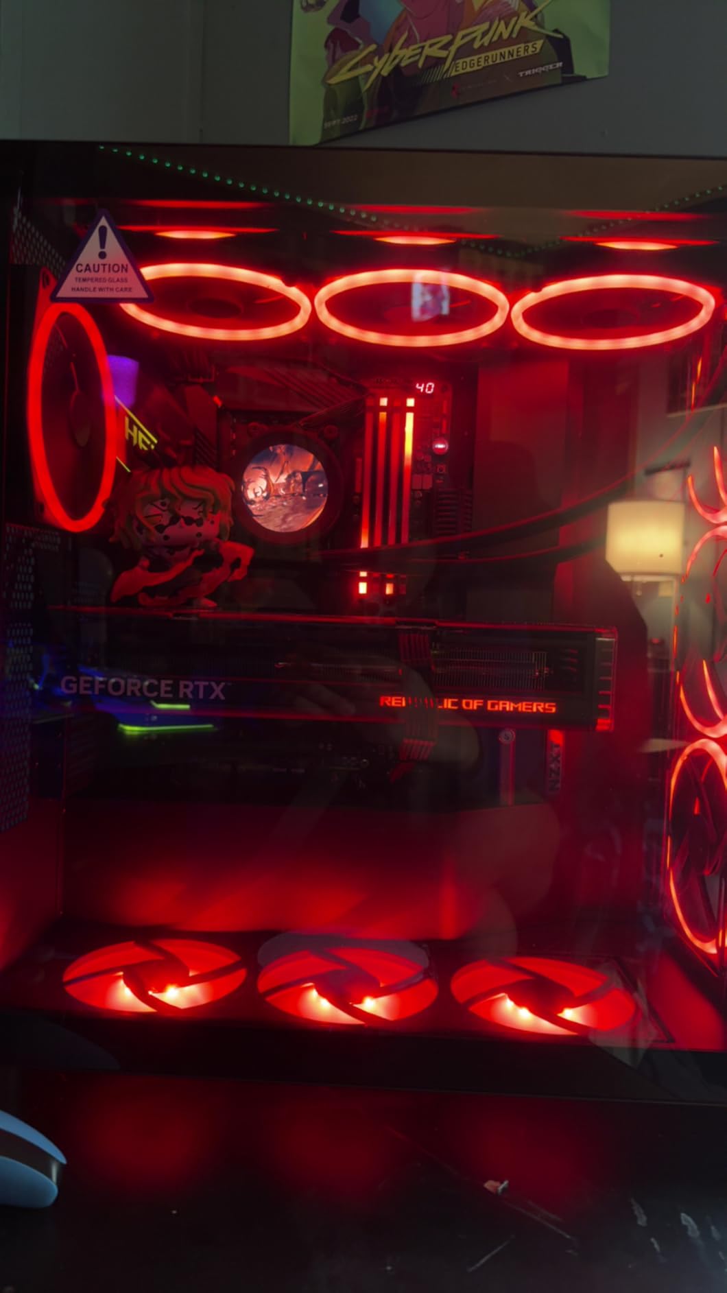 EZDIY-FAB GPU Power Sleeved Cable Extension, 16pin(12+4) 12VHPWR PCIe 5.0 Connector Male to 3X PCIE 8 PIN for RTX4070ti/ 4080/ 3090Ti, with Pre-Installed Cable Combs-16AWG/Black customer photo 2