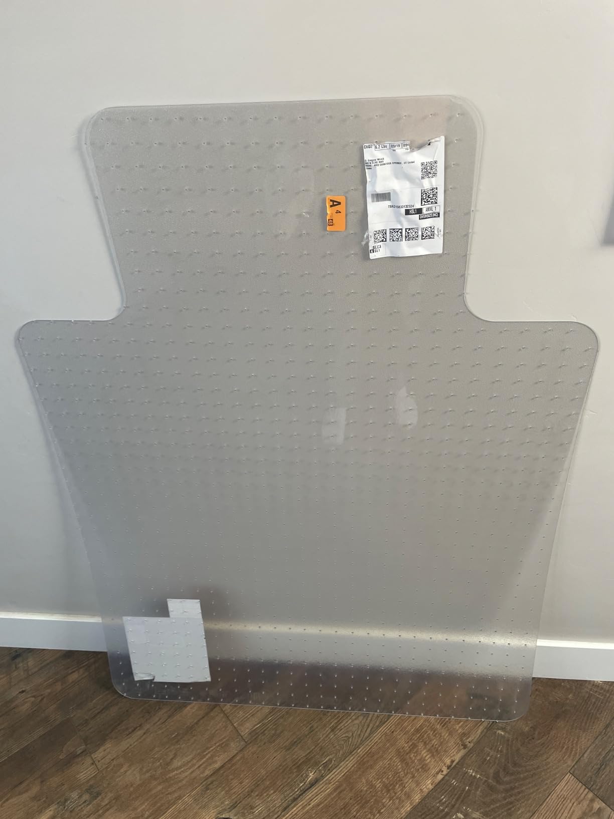 GORILLA GRIP Slip Resistant Clear Office Chair Mat for Carpet Floors, Smooth Rolling Glide Under Desk, Heavy Duty Plastic Computer Mats and Carpeted Floor Protector, Work and Gaming Chairs, 29x47 Lip customer photo 2