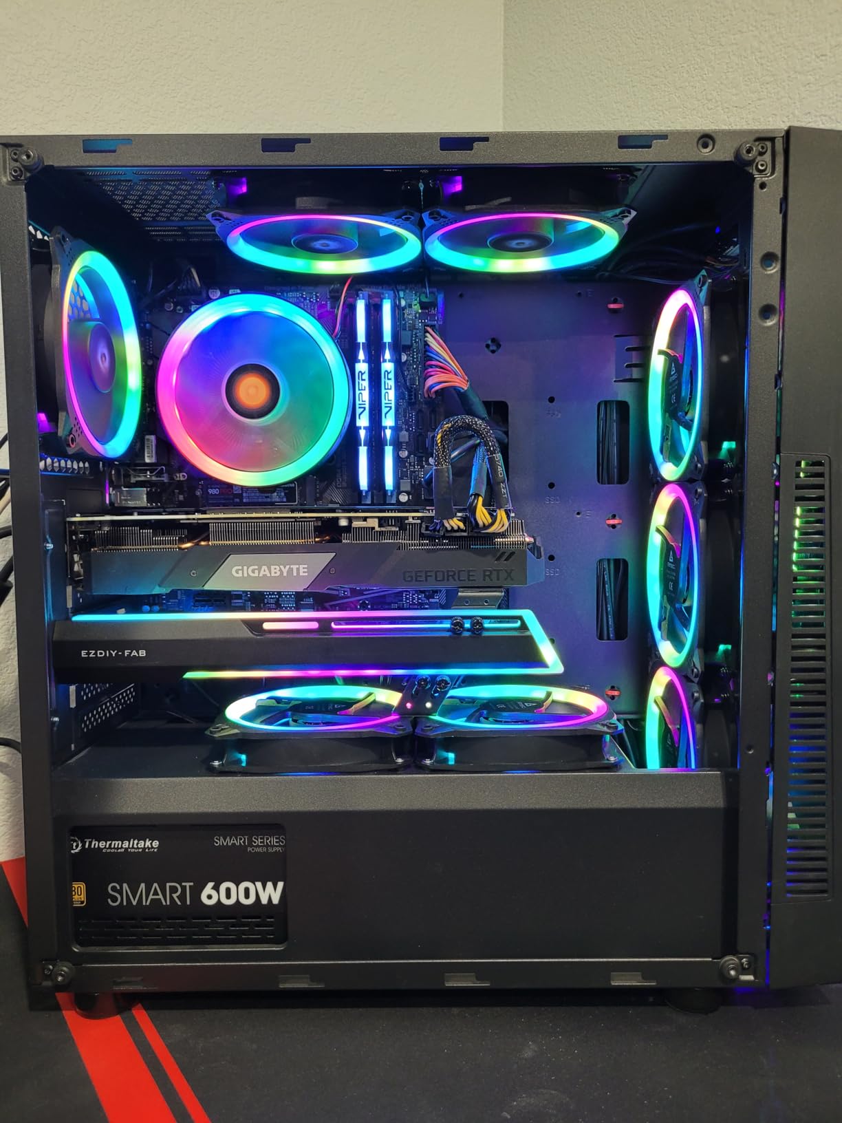 EZDIY-FAB GPU Holder Brace Graphics Card GPU Support Video Card Holder Bracket, Strenchable Structure, Video Card Sag Holder/Holster Bracket Support RX7990XTX, RTX4090, Black-341-2 customer photo 2