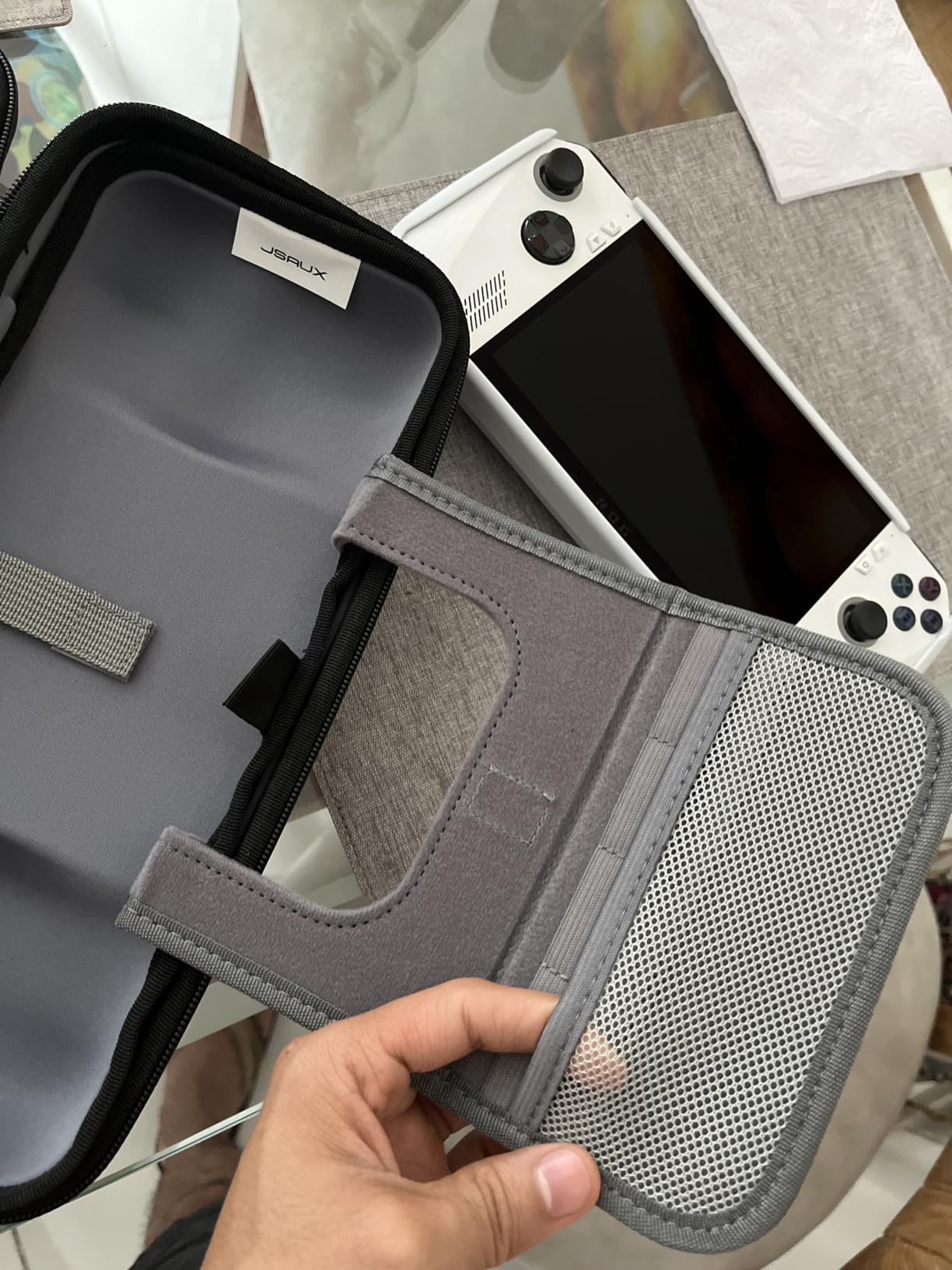 JSAUX Carrying Case Compatible with Steam Deck/ROG Ally, Protective Hard Shell Travel Case Fits Charger & Dock, Portable Bag for Steam Deck OLED/ROG Ally X customer photo 2