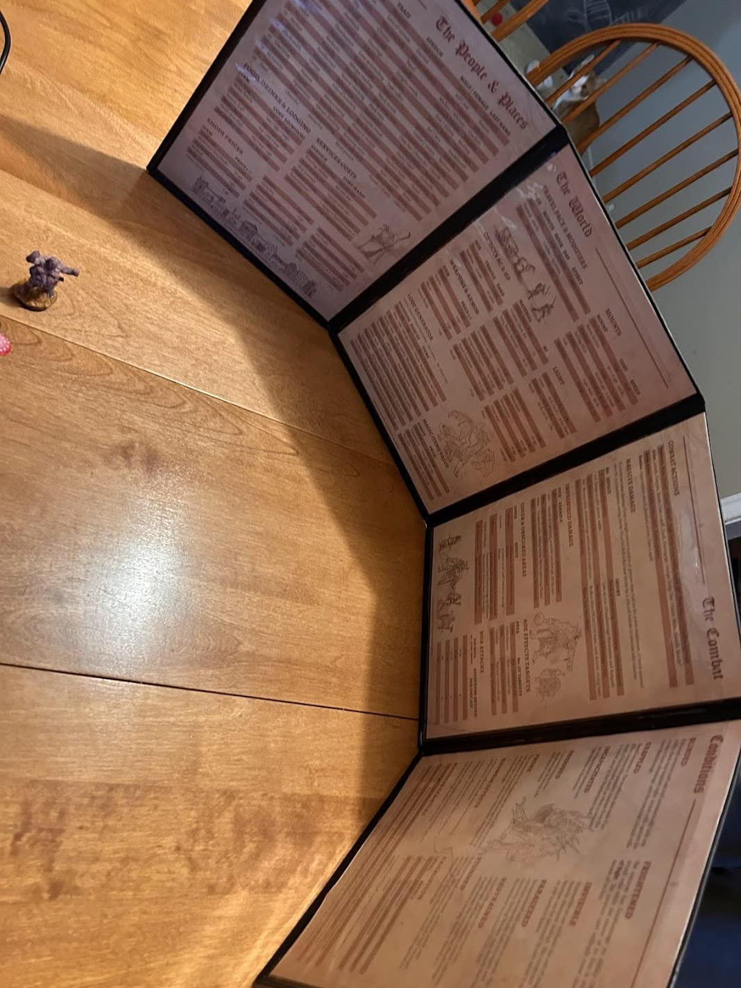 DND DM Screen 5e - D&D Dungeon Master Screen 3D Faux Leather with Customizable Inserts - Dungeons and Dragons GM / Game Master Accessories Gift for Man or Woman. Hide Your Dice Rolls, Maps & Books customer photo 1