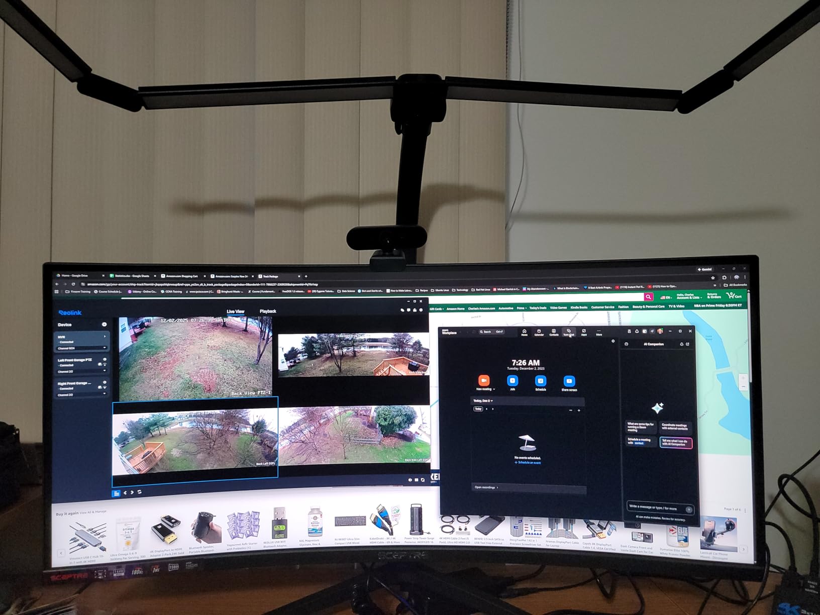 Sceptre 34-Inch Curved Ultrawide WQHD Monitor (3440 × 1440), R1500, up to 180Hz/165Hz, DisplayPort x2, 99% sRGB, 1ms, Built-in Speakers, Machine Black, 2025 (C345B-QUT168) customer photo 1