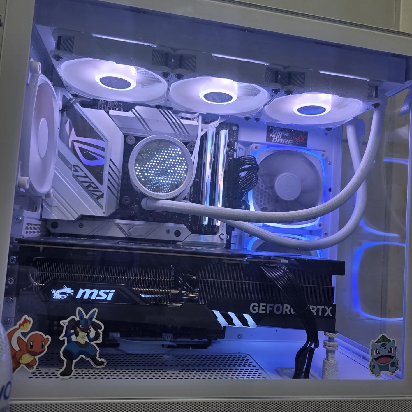 ROG RYUO III 240 ARGB White Edition All-in-one AIO Liquid CPU Cooler 240mm Radiator, Asetek 8th gen Pump Solution, Anime Matrix LED Display and ROG AF 12S ARGB Fan customer photo 2